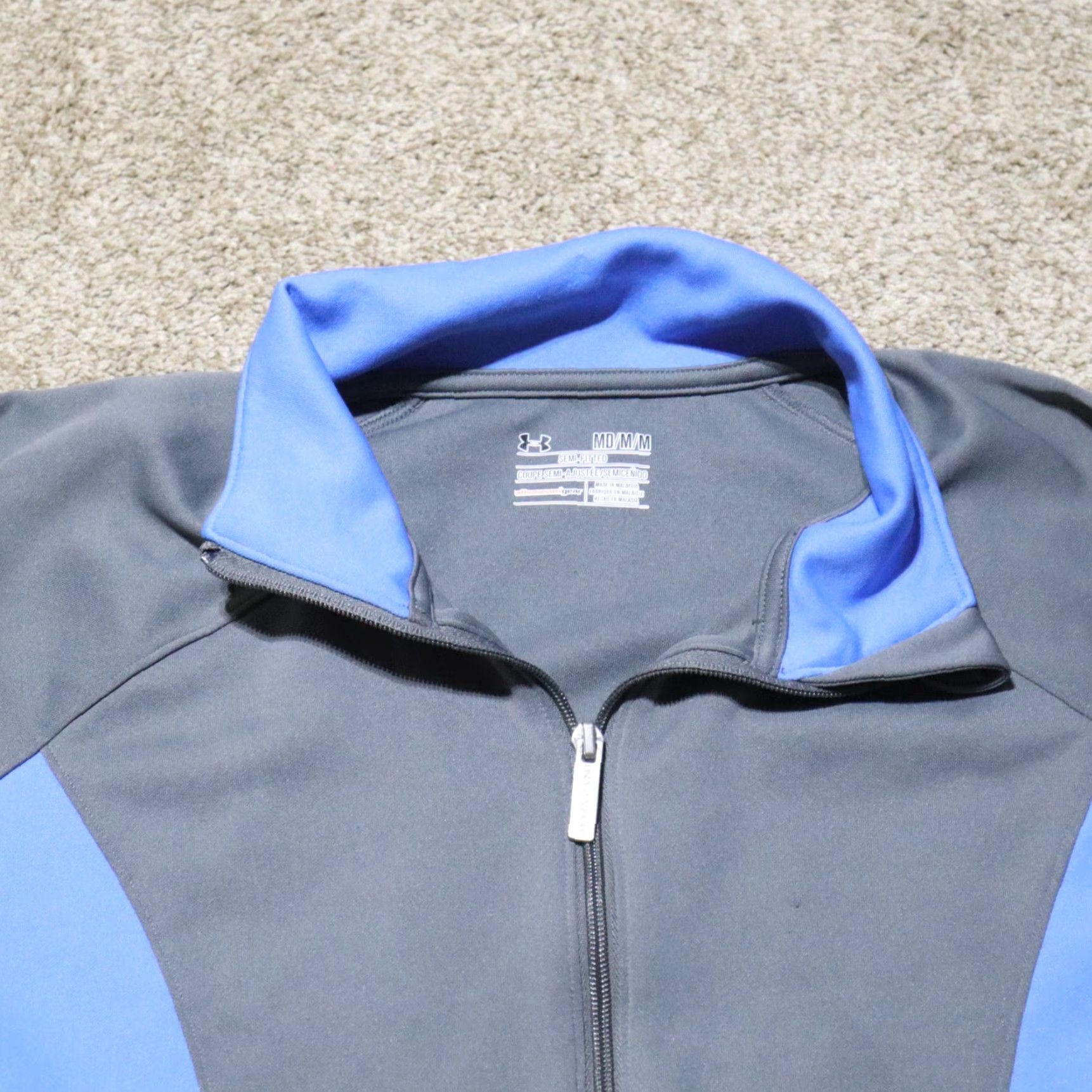 Under Armour Under Armour Jacket Women Size M Gray Zipper Semi-Fitted Activewear Modern Size M / US 6-8 / IT 42-44 - 2 Thumbnail