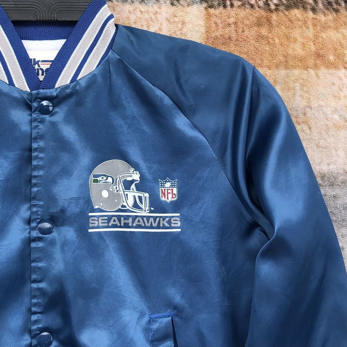 Chalk Line Vintage Chalk Line NFL Seahawks Satin Bomber Jacket Size S / US 4 / IT 40 - 3 Thumbnail