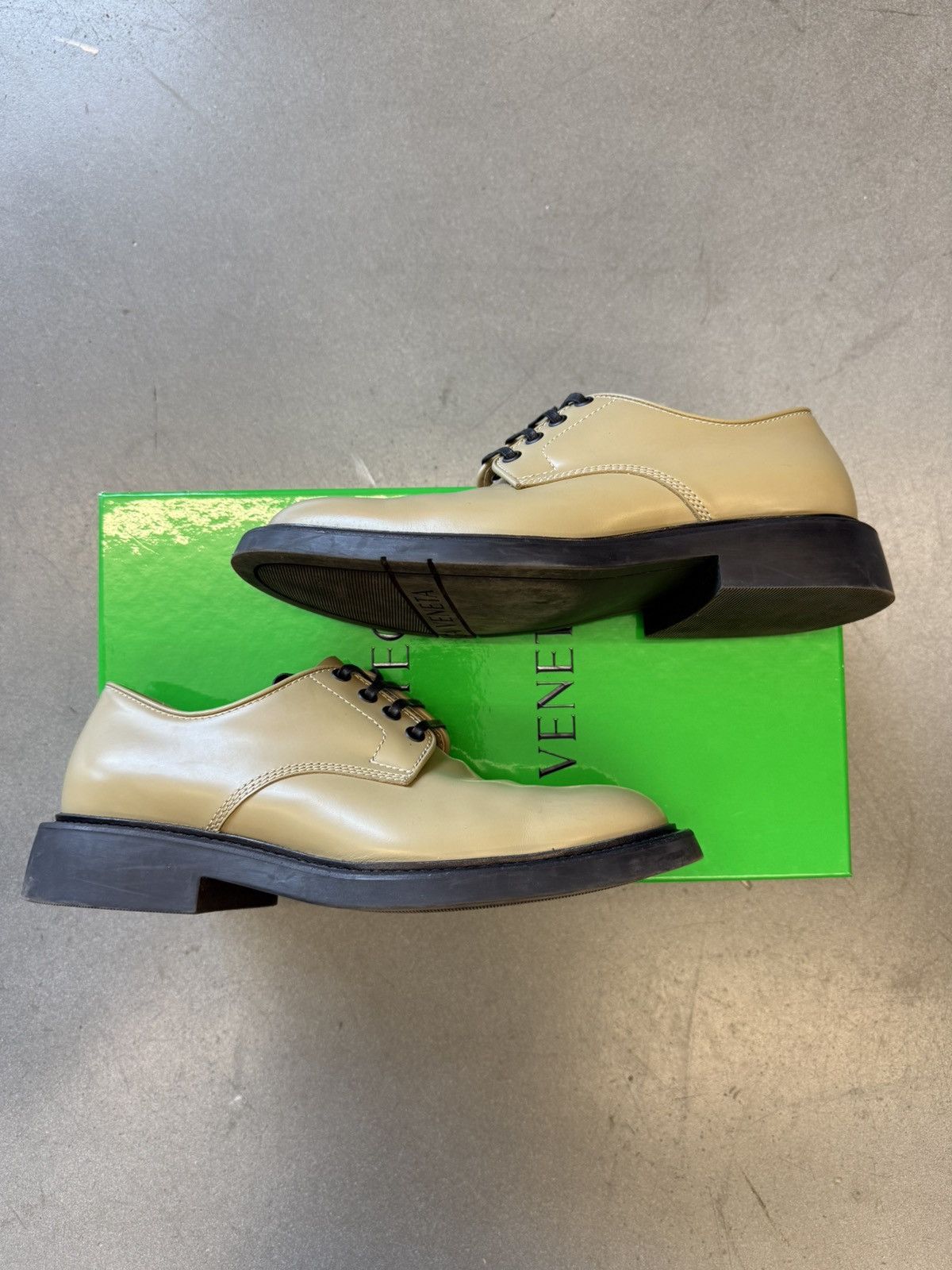 Bottega Veneta Bottega Veneta BV Level Lace Up Tokyo Brush Calf Derbys Size US 10 / IT 40 - 1 Thumbnail