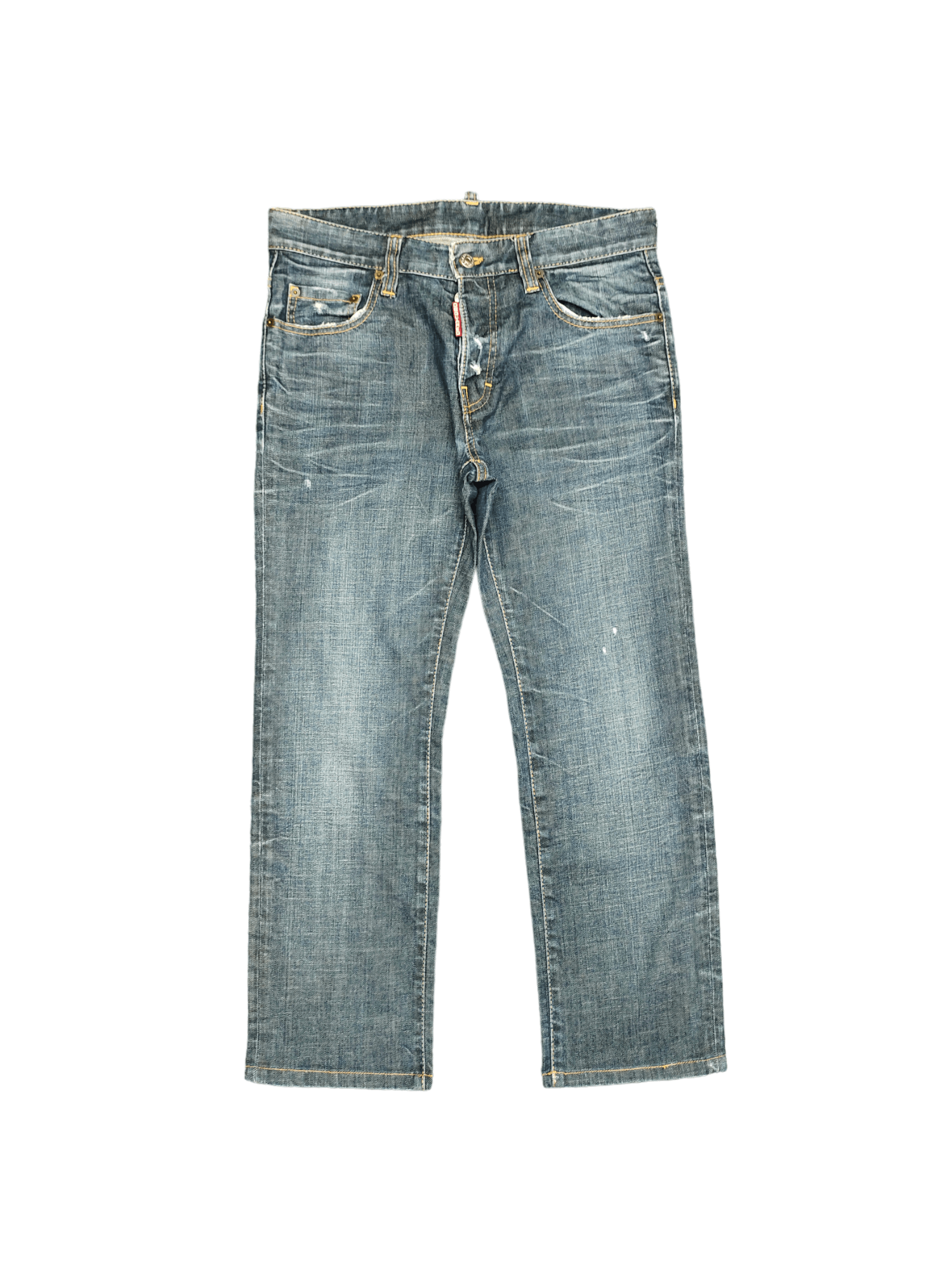 Dsquared2 Vintage Dsquared Ripped Clawmark Denim Cropped Jeans Size US 32 / EU 48 - 1 Thumbnail
