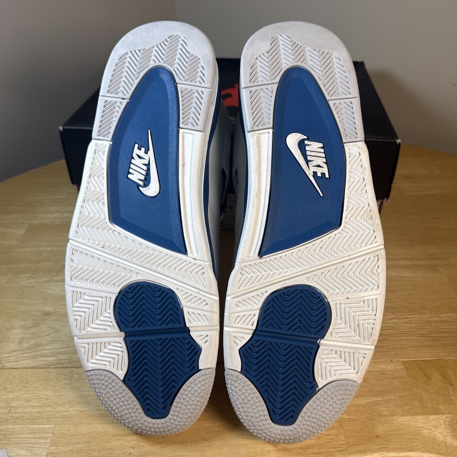 Jordan Brand Nike Air Jordan 4 Retro Shoe Military Industrial Blue FV5029 Size US 14 / EU 47 - 6 Thumbnail
