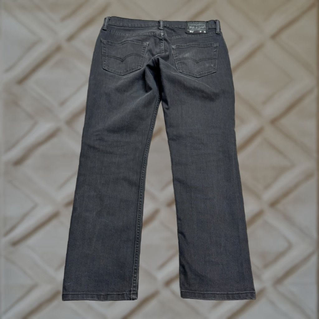 Levi's Levi's 511 Slim Fit Jeans Mens 32x30 Dark Gray Denim 5-Pocket Straight Casual Size US 32 / EU 48 - 1 Thumbnail