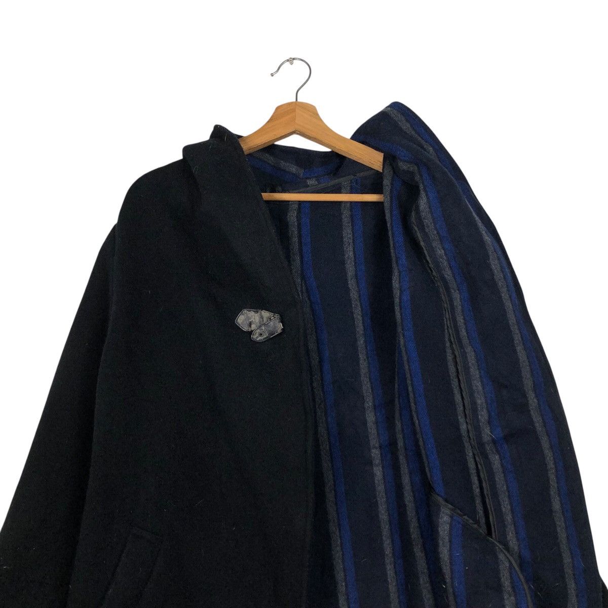 Japanese Brand 📌Vintage Wool Jacket Rich Black Keith Issey Miyake Size US M / EU 48-50 / 2 - 13 Thumbnail