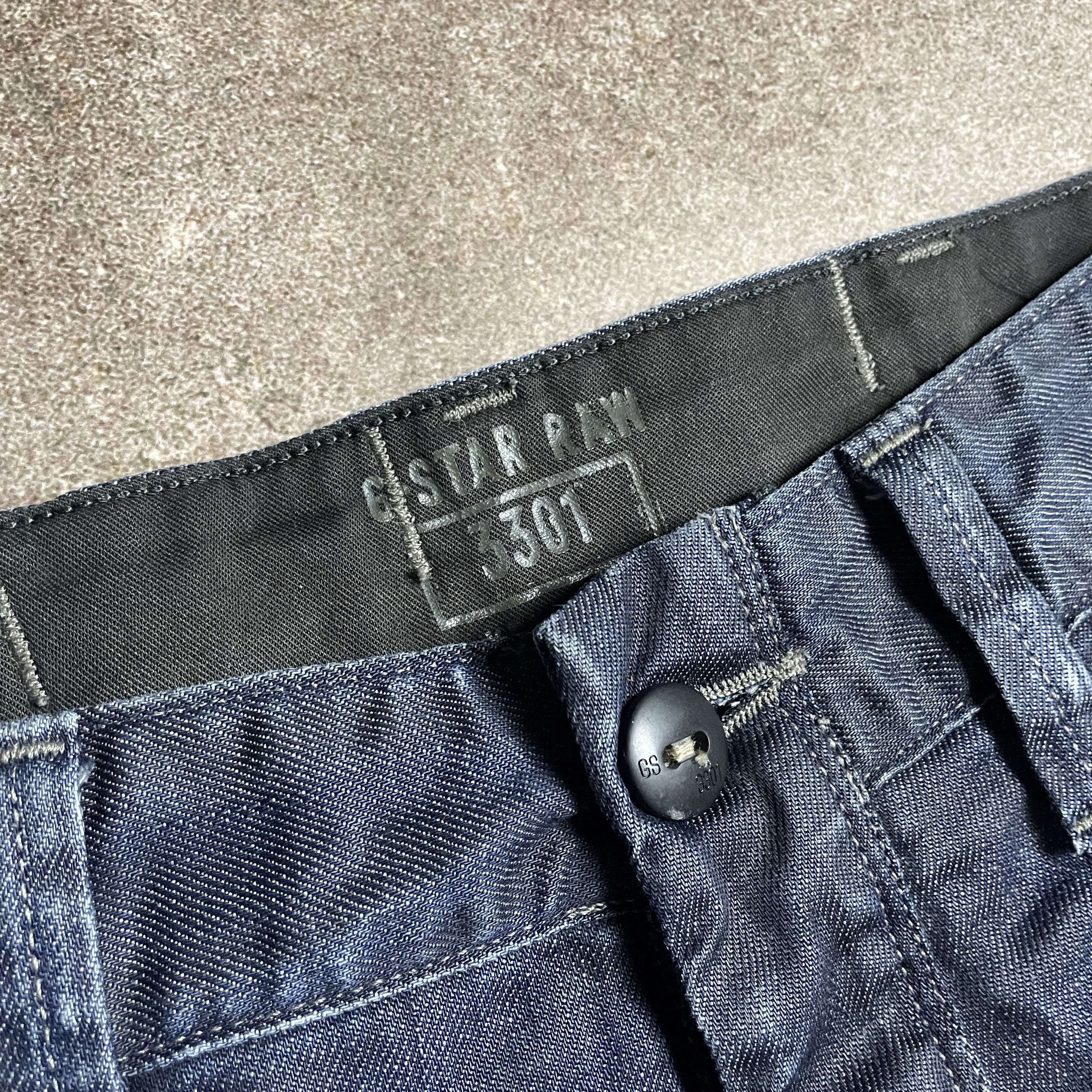 G-Star × Marc Newson ⭐ G-Star Raw Elwood 3301 Flared Denim Navy Jeans Pants Size US 34 / EU 50 - 13 Thumbnail