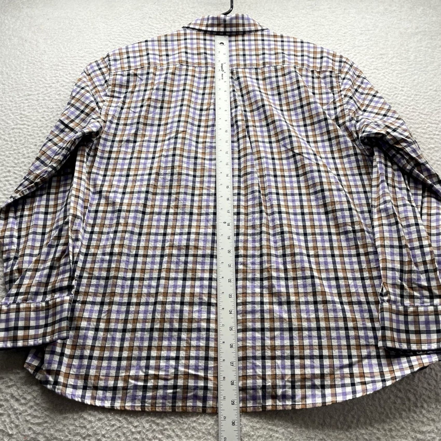 Vineyard Vines Vineyard Vines Whale Shirt Mens L Plaid Button-Up Classic Fit Multicolor Brown Purple Size US L / EU 52-54 / 3 - 6 Thumbnail