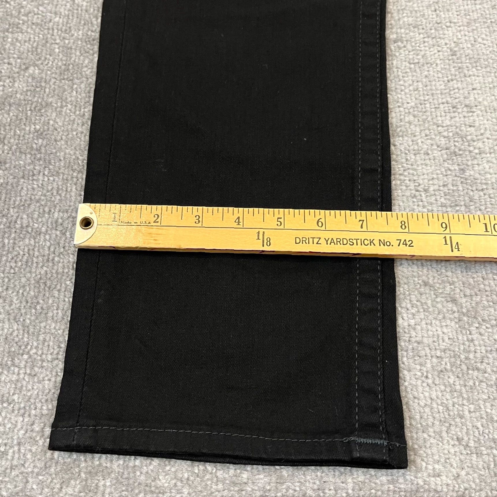 True Religion TRUE RELIGION Jeans Mens 36x32 Black Rocco Relaxed 5-Pocket Skinny Denim Pants Size US 36 / EU 52 - 7 Thumbnail