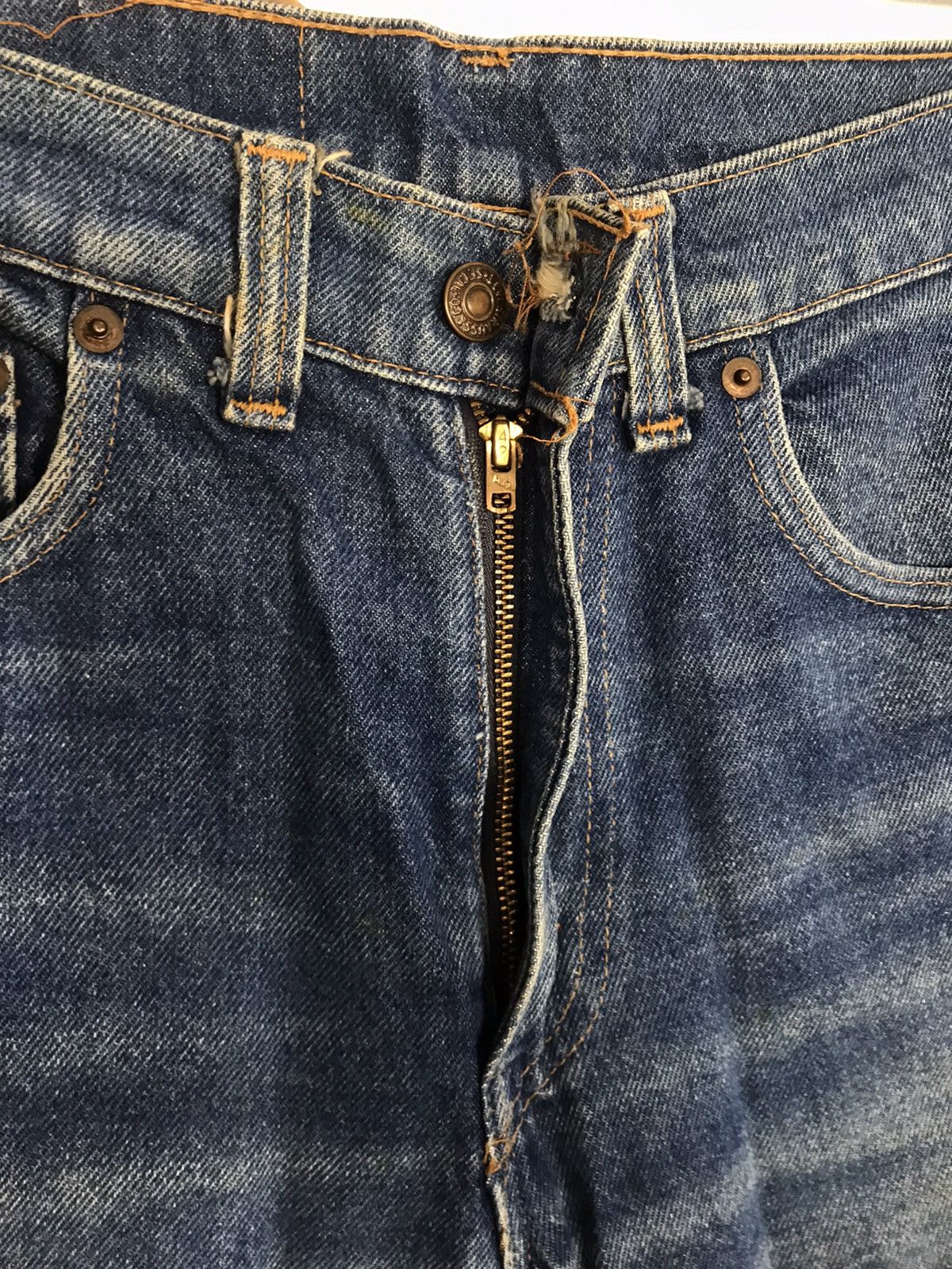 Levi's Vintage Clothing Levi's Lot 517-0217 Indigo Denim Jeans Relaxed Tapered Size US 29 - 8 Thumbnail
