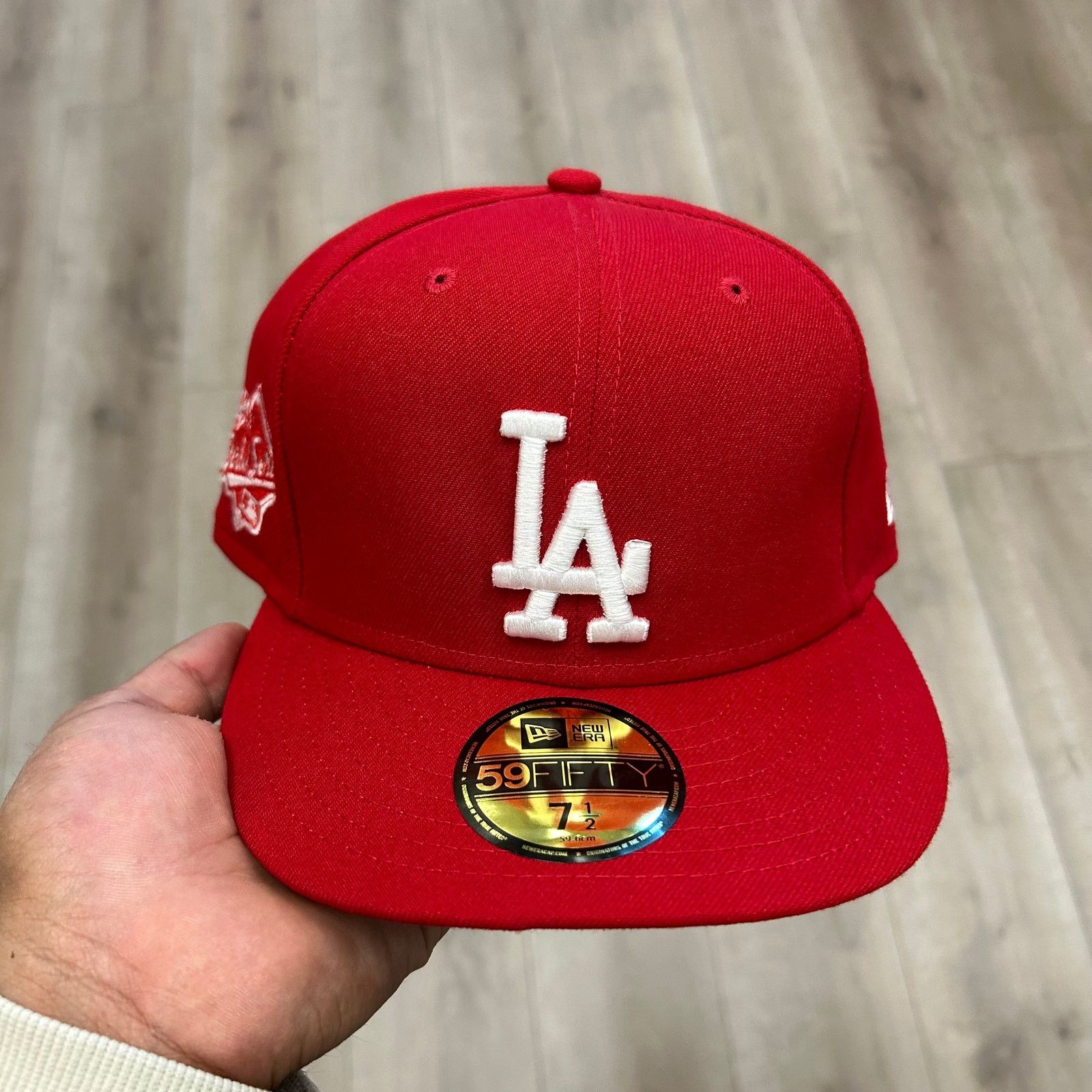 New Era New Era Los Angeles Dodgers hat red 1988 World Series 7 1/2 Size ONE SIZE - 2 Thumbnail