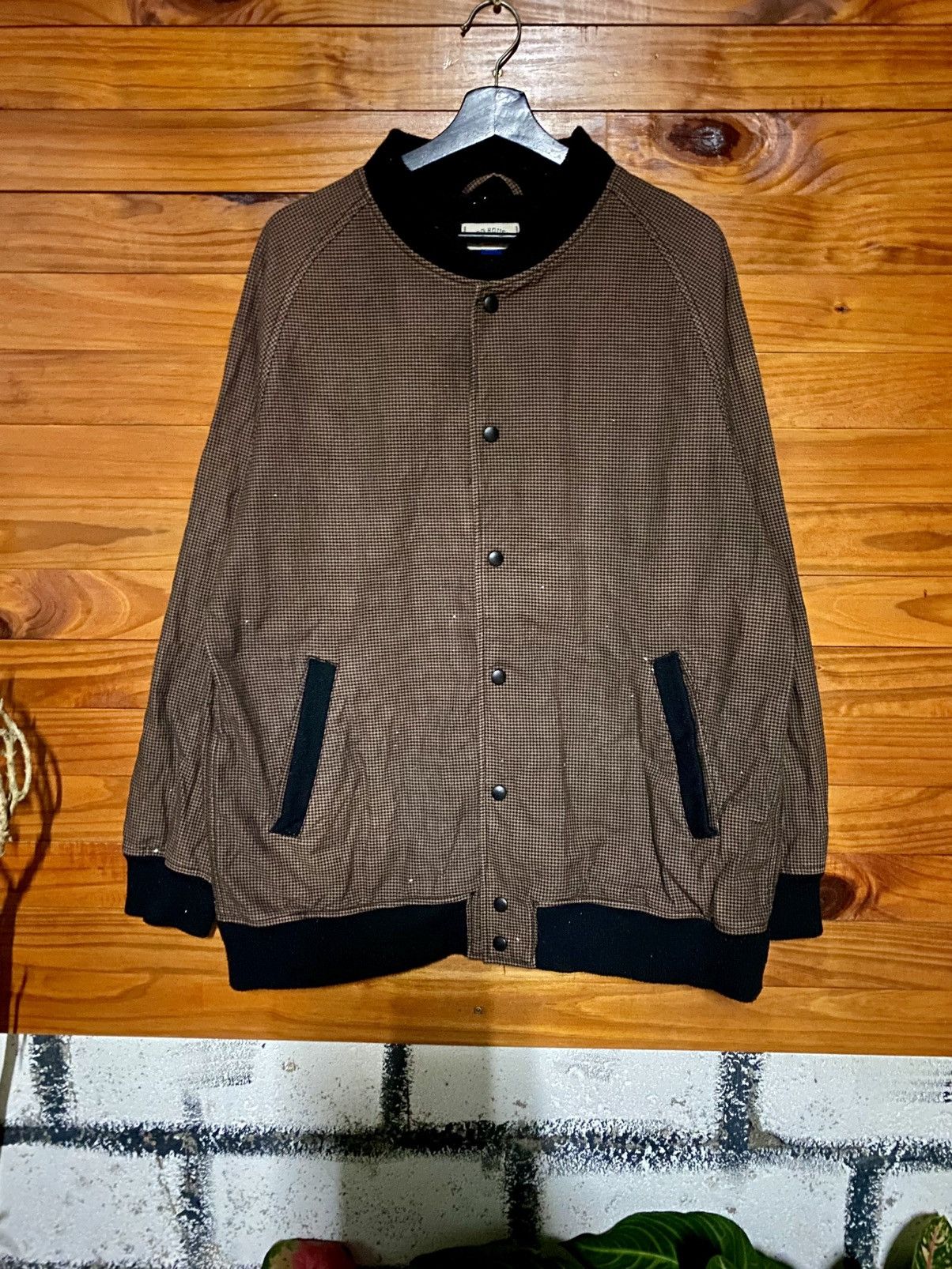Japanese Brand Vintage Dog House Union Made Jacket Brown Check Workwear Size US L / EU 52-54 / 3 - 3 Thumbnail