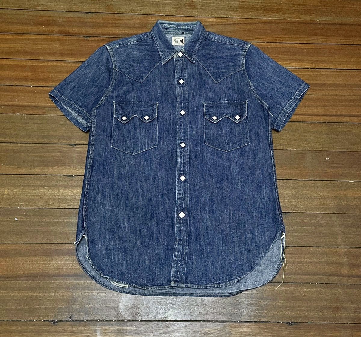 Rare Vintage Joe McCoy Western Ranchman Denim Shirt 1990s