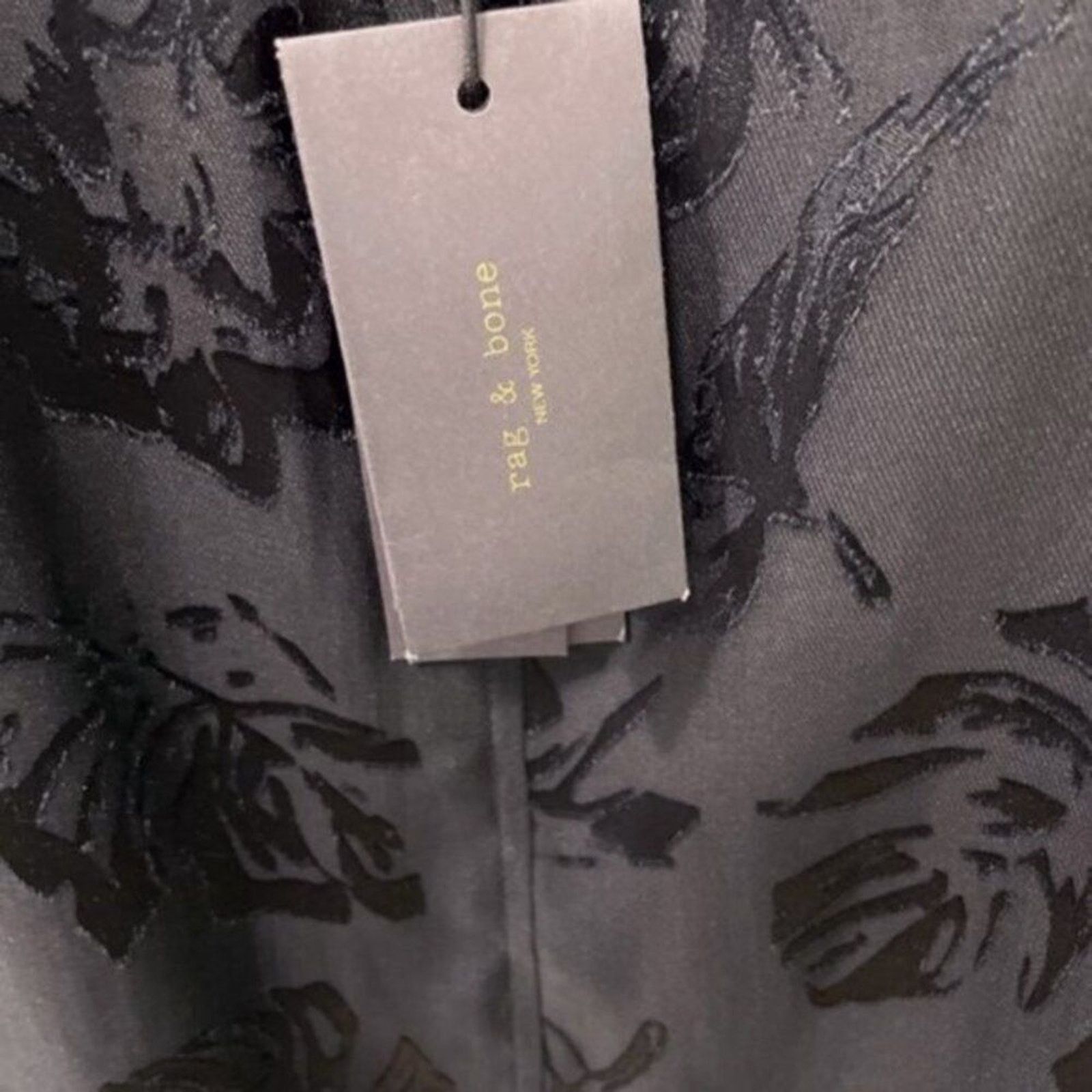 Rag & Bone rag and bone Colette Slip Midi Velvet Floral V neck Dress Size L / US 10 / IT 46 - 8 Thumbnail