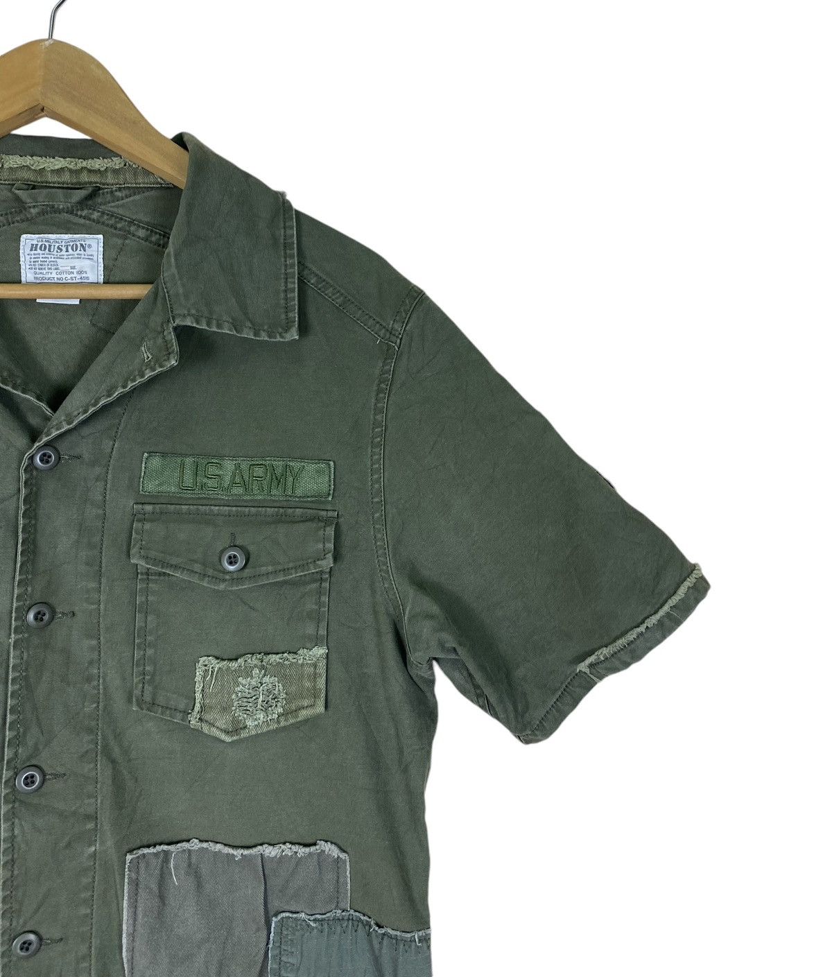 Hysteric Glamour × Japanese Brand Japanese Brand Houston Button Up Patchwork Hysteric SS Shirt Size US L / EU 52-54 / 3 - 5 Thumbnail