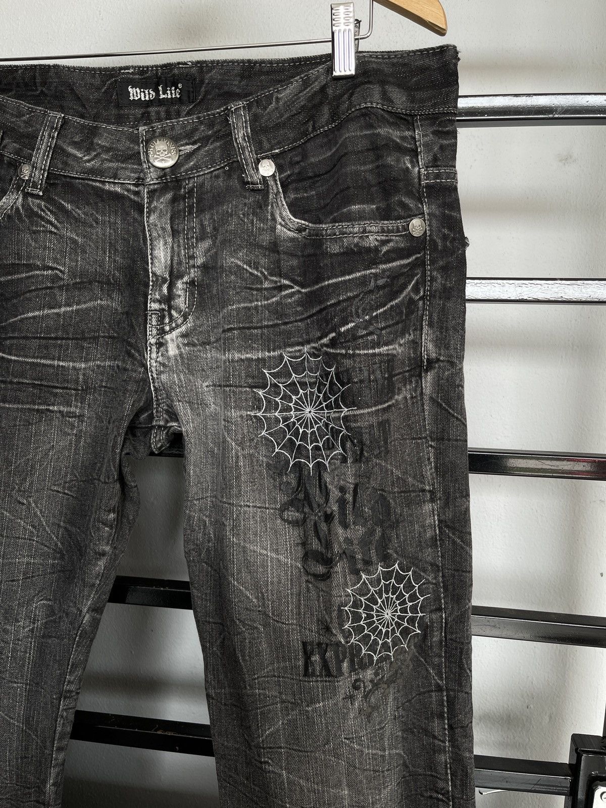 If Six Was Nine Wild Life Punk Style Denim Size US 34 / EU 50 - 2 Thumbnail