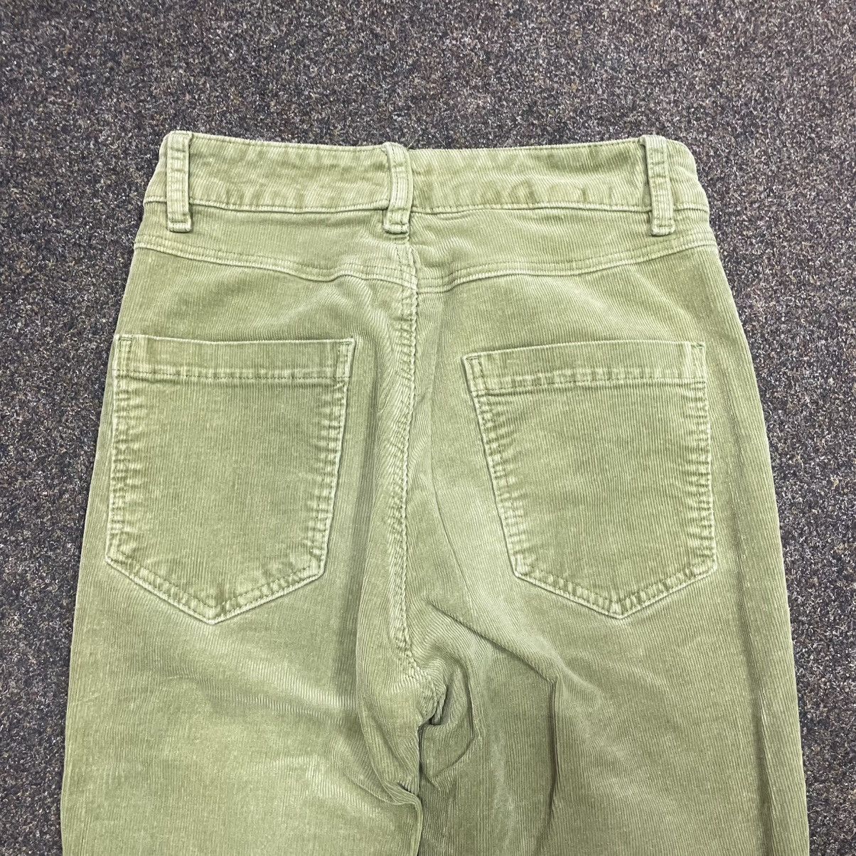 Vintage Vintage Y2K Lime Green Flare Jeans 90s Streetwear Oversized Size 28" / US 6 / IT 42 - 2 Thumbnail