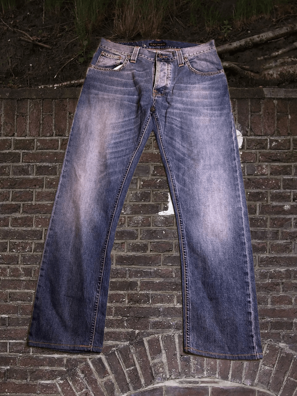 Nudie Jeans NUDIE Jeans Stonewashed Jeans Mens Y2K streetwear pants Size US 31 - 1 Thumbnail