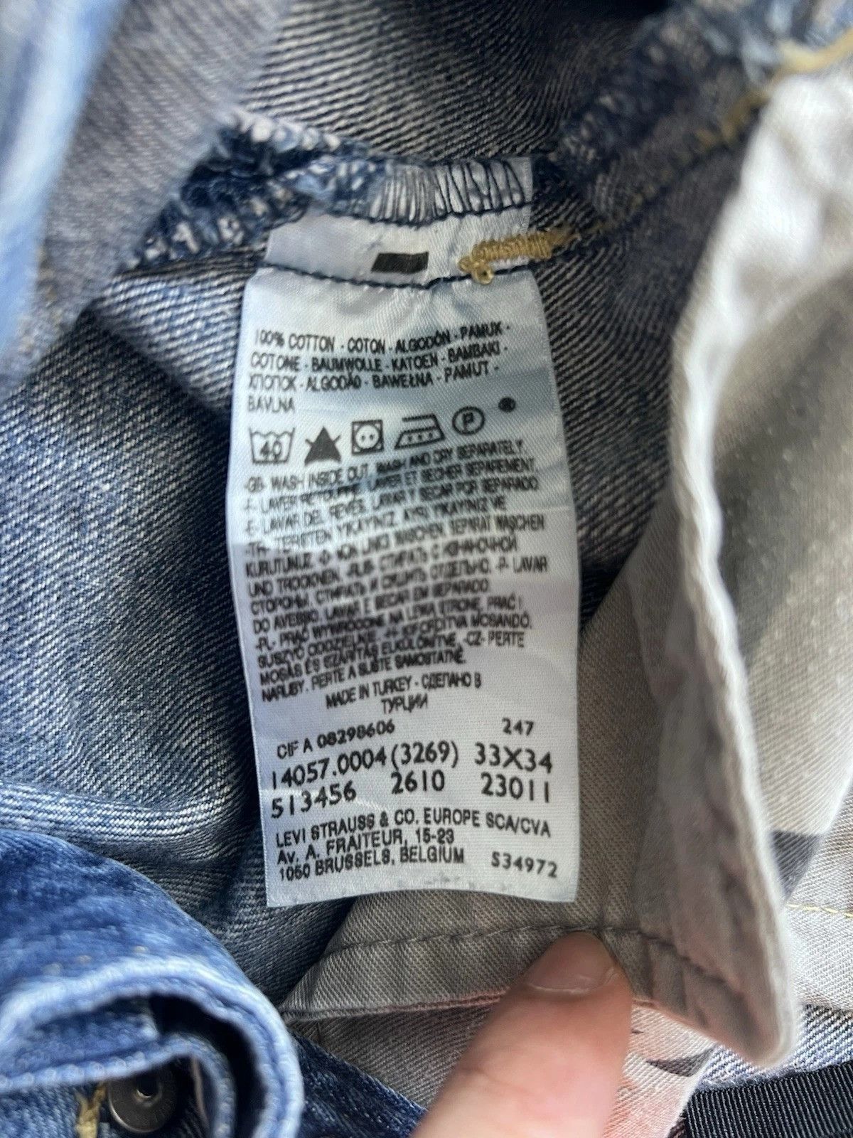 Levi's Levis Engineered Jeans Buckleback Tag W33 Actual 32x33.5 Size US 33 - 12 Thumbnail