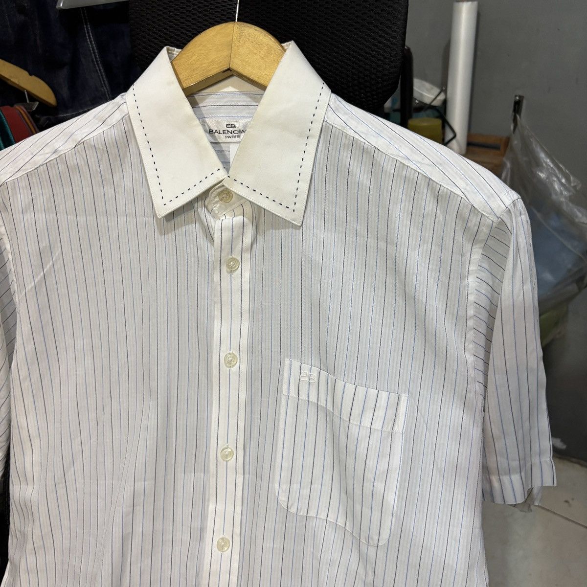 Balenciaga Vintage Balenciaga button up shirt Size US L / EU 52-54 / 3 - 3 Thumbnail