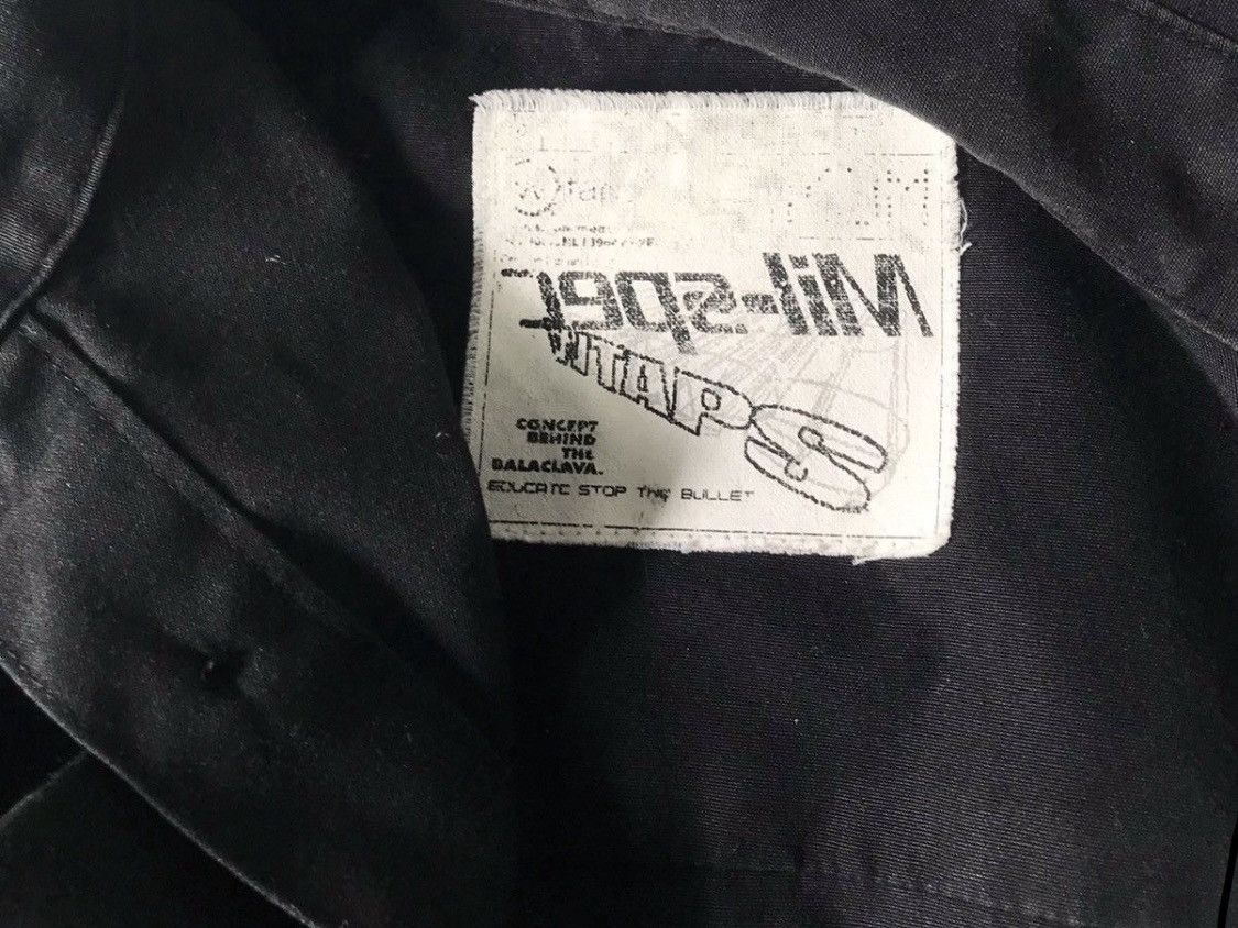 Wtaps Vintage wtaps mil-spec black shirt Size US M / EU 48-50 / 2 - 5 Thumbnail