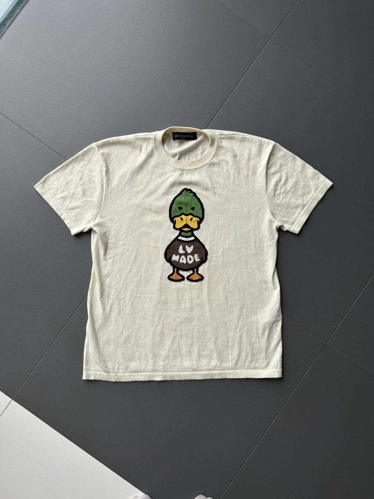 image of Louis Vuitton Nigo Tee in Cream, Men's (Size Small)