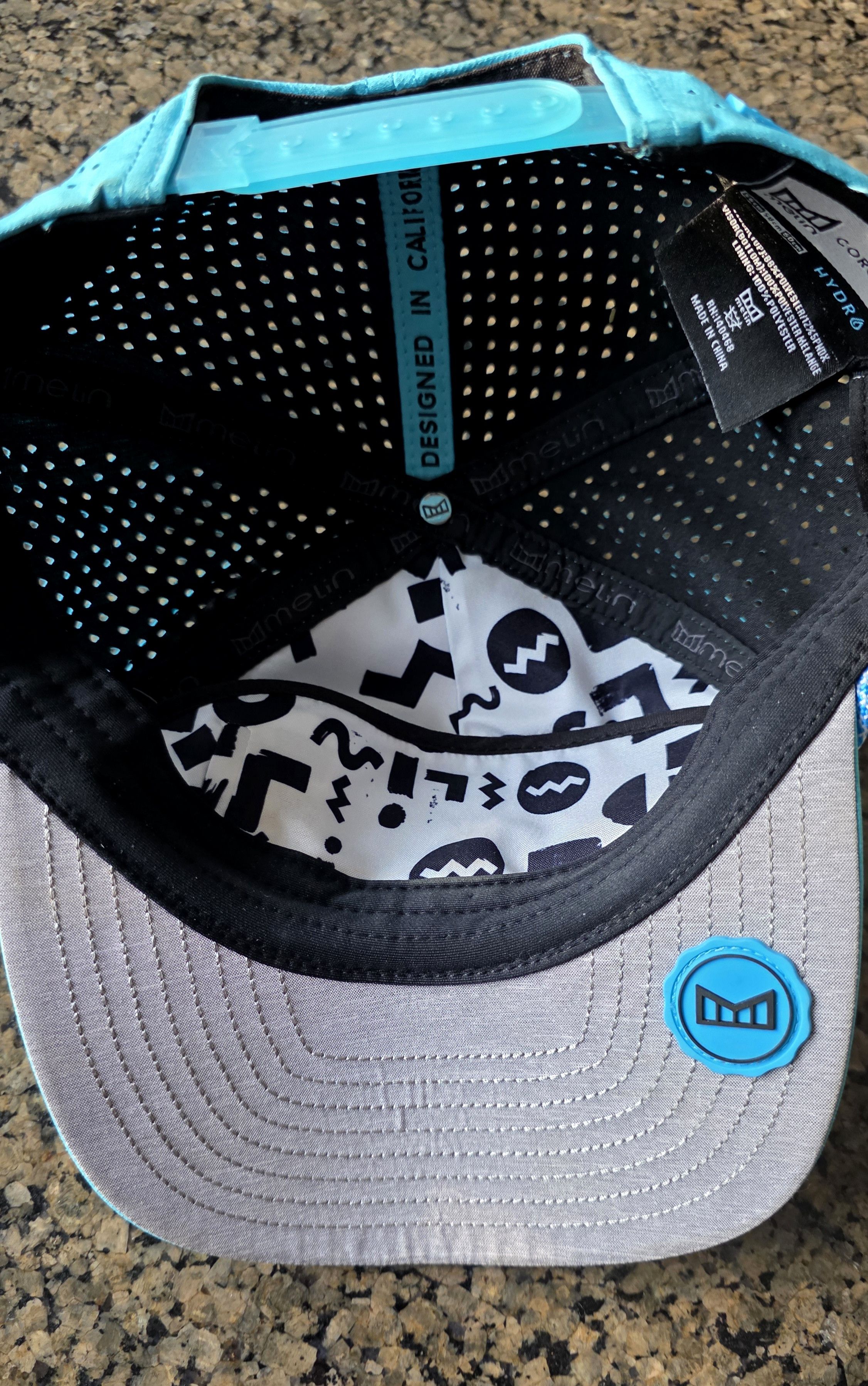 melin Melin Coronado Splash Hydro Neon Collection Blue Snapback 58 Size ONE SIZE - 10 Thumbnail