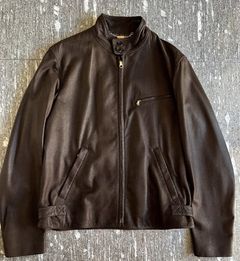 Leather jacket Loewe - Printed calfskin biker jacket - H1188160VU1100