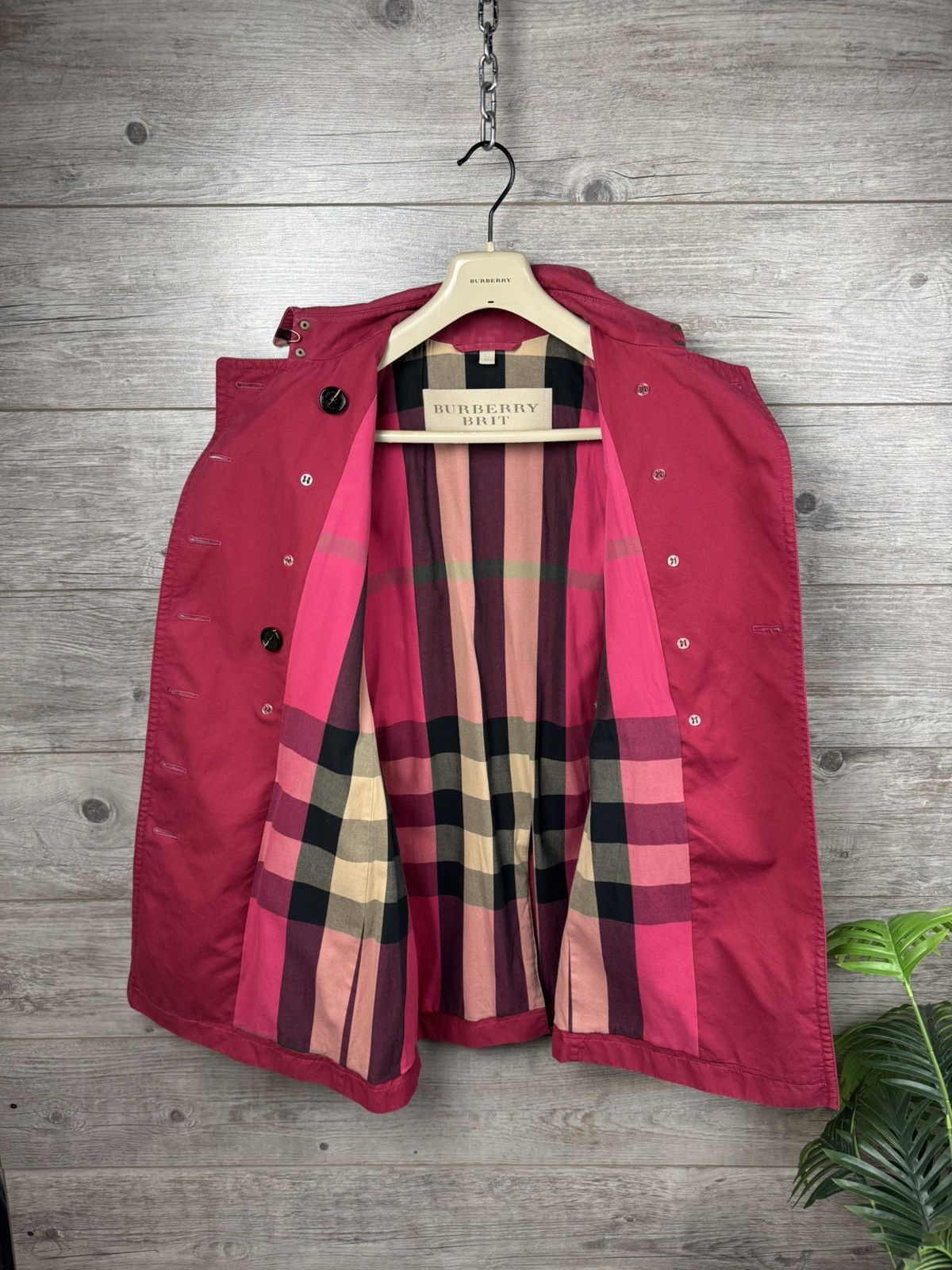 Burberry Burberry Brit Trench Vintage coat with checkered lining Size M / US 6-8 / IT 42-44 - 2 Thumbnail