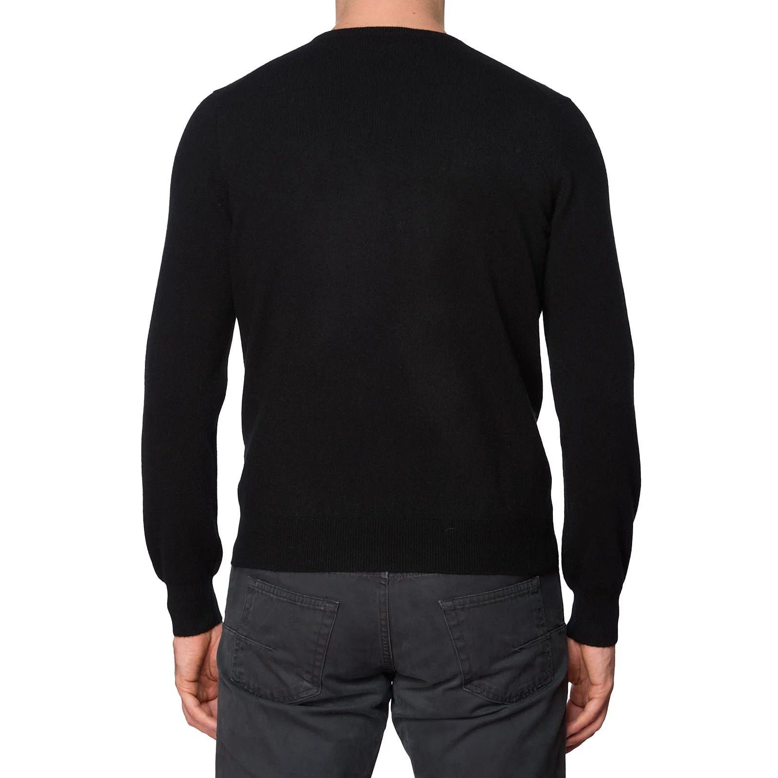 Gran Sasso GRAN SASSO for VANNUCCI Black Cashmere Knit Crewneck Sweater Size US S / EU 44-46 / 1 - 4 Thumbnail