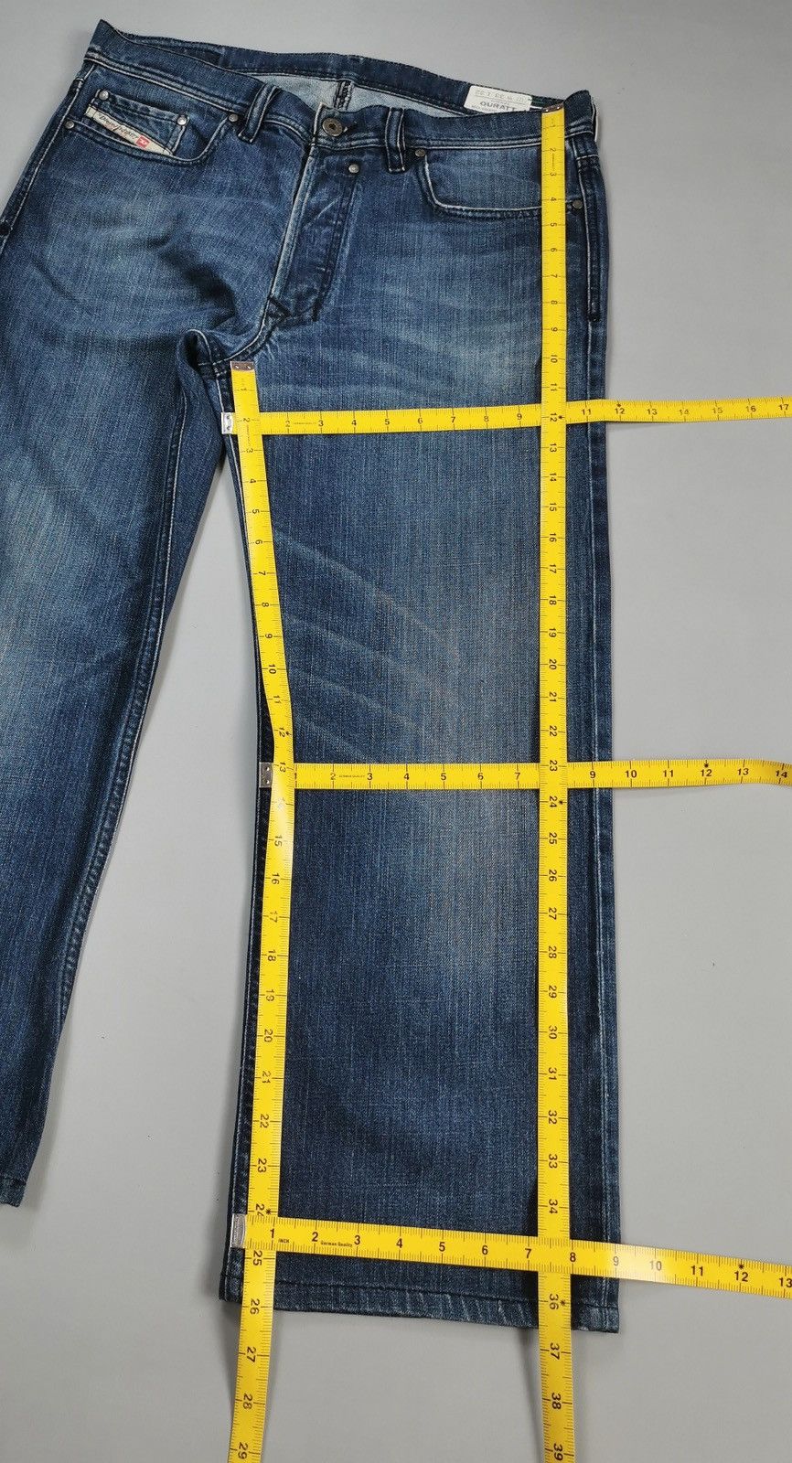 Diesel Diesel Quratt Stretch Jeans (LG90) Size US 34 / EU 50 - 10 Thumbnail