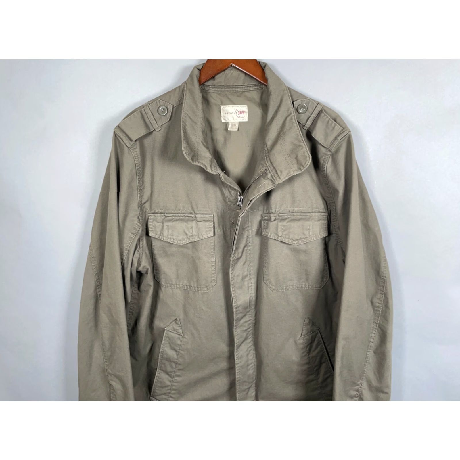 Vintage VINTAGE Article 365 Military Jacket Adult Large Men Spring Fall Winter Cotton Green 90s Retro Army Size US L / EU 52-54 / 3 - 4 Thumbnail