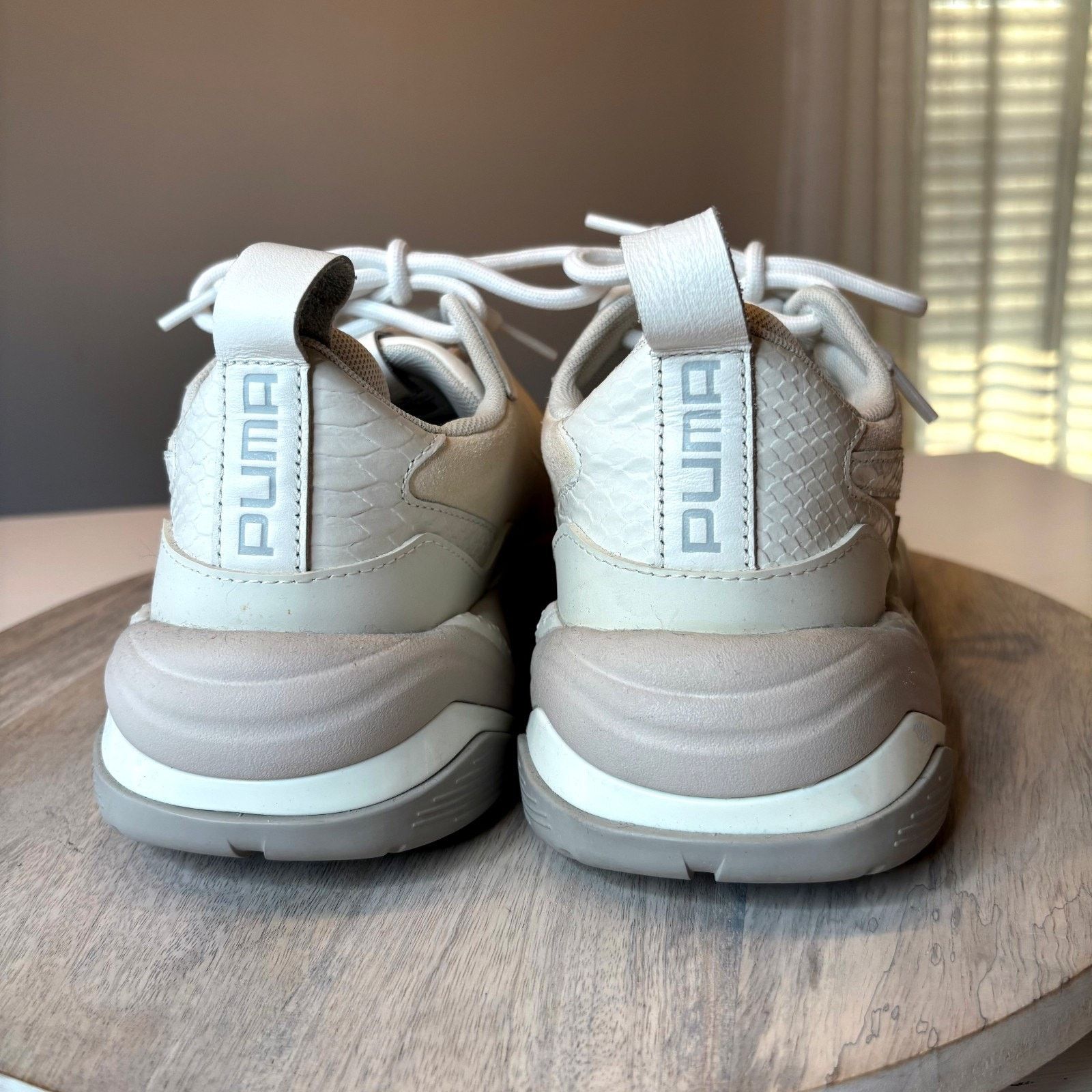 Puma Puma Thunder Desert Cream Leather Chunky Sneakers Size 10 Size US 10 / IT 40 - 7 Thumbnail