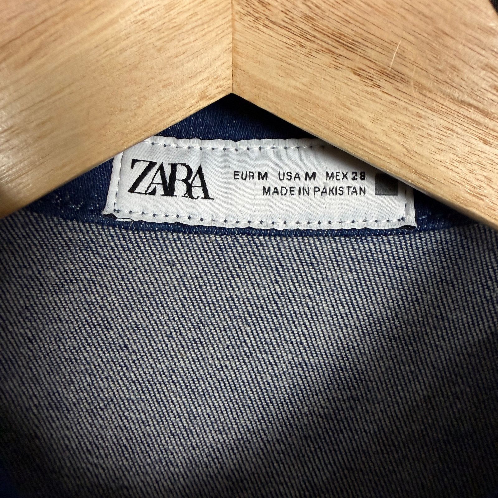 Zara Zara Denim Button Front Mini Dress Stretch Boho Western Sz M Size M / US 6-8 / IT 42-44 - 4 Thumbnail