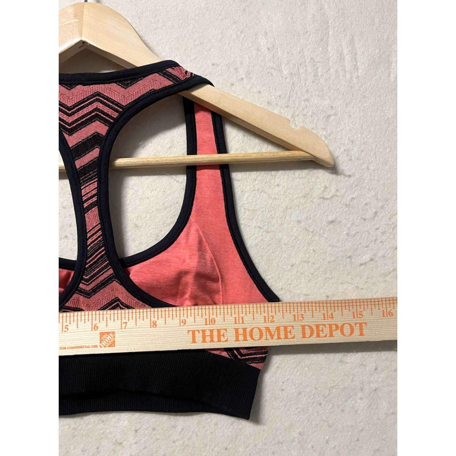 Lululemon lululemon athletica Sports Bra Racerback S-M Coral Black Pink See measurements Reversible Women Activewear size S-M Size ONE SIZE - 3 Thumbnail