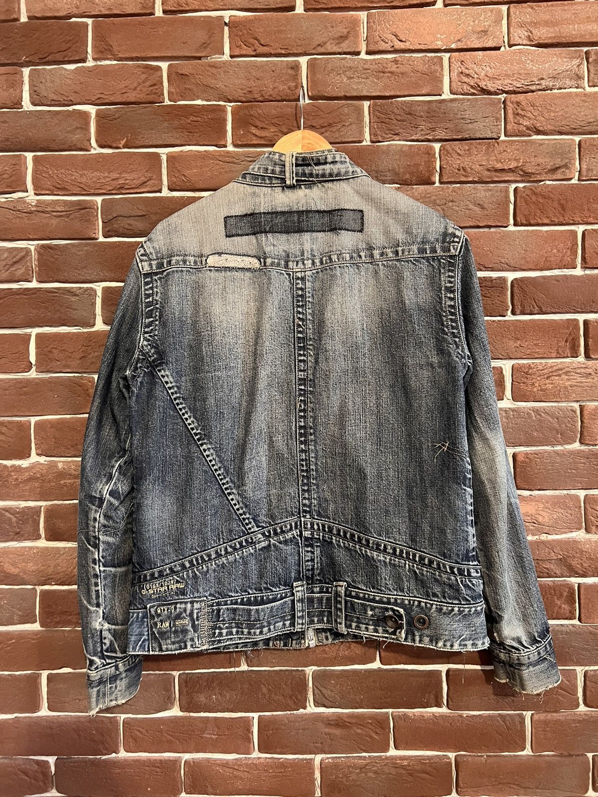 G-Star G Star Raw Cargo Multpocket Distressed Denim Jacket XL Size US XL / EU 56 / 4 - 2 Thumbnail