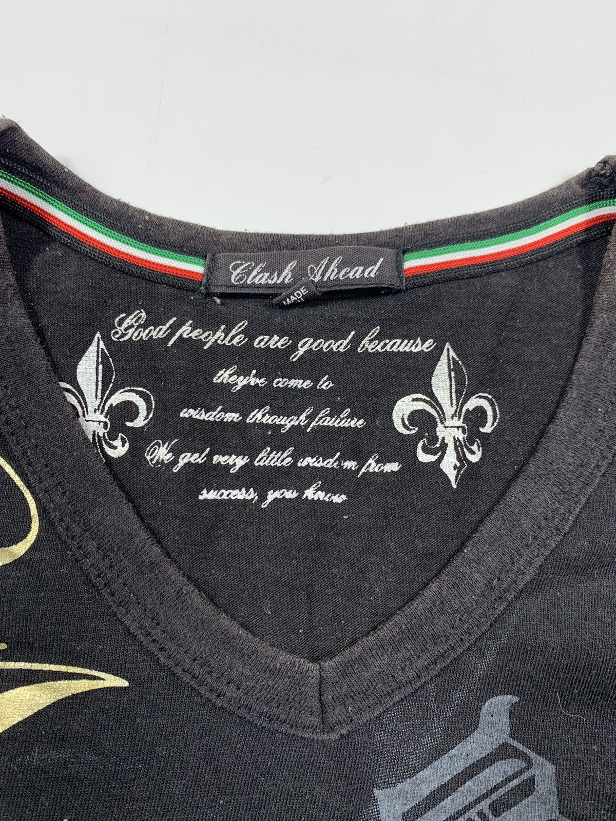 If Six Was Nine BLACK CLASH AHEAD POEM FADED LONG SLEEVE Size US M / EU 48-50 / 2 - 3 Thumbnail