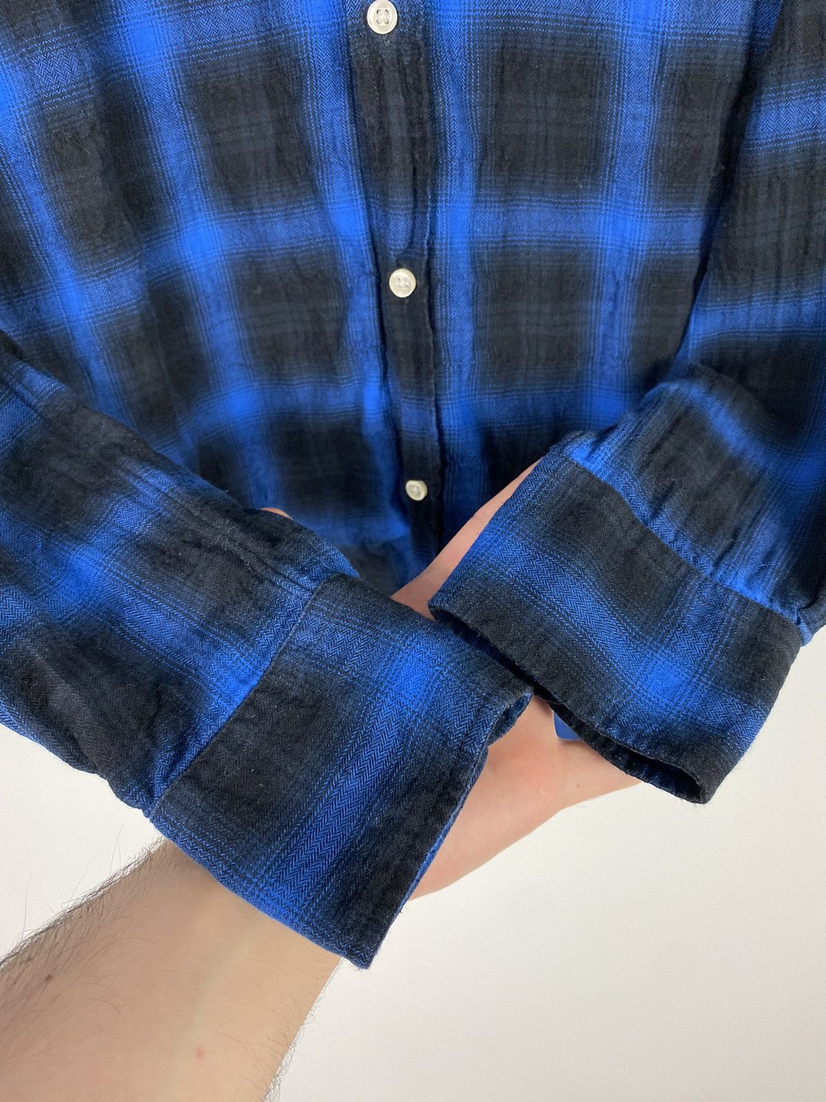Officine Generale Officine Generale x Barneys New York Wrinkled Flannel Shirt Size US M / EU 48-50 / 2 - 5 Thumbnail