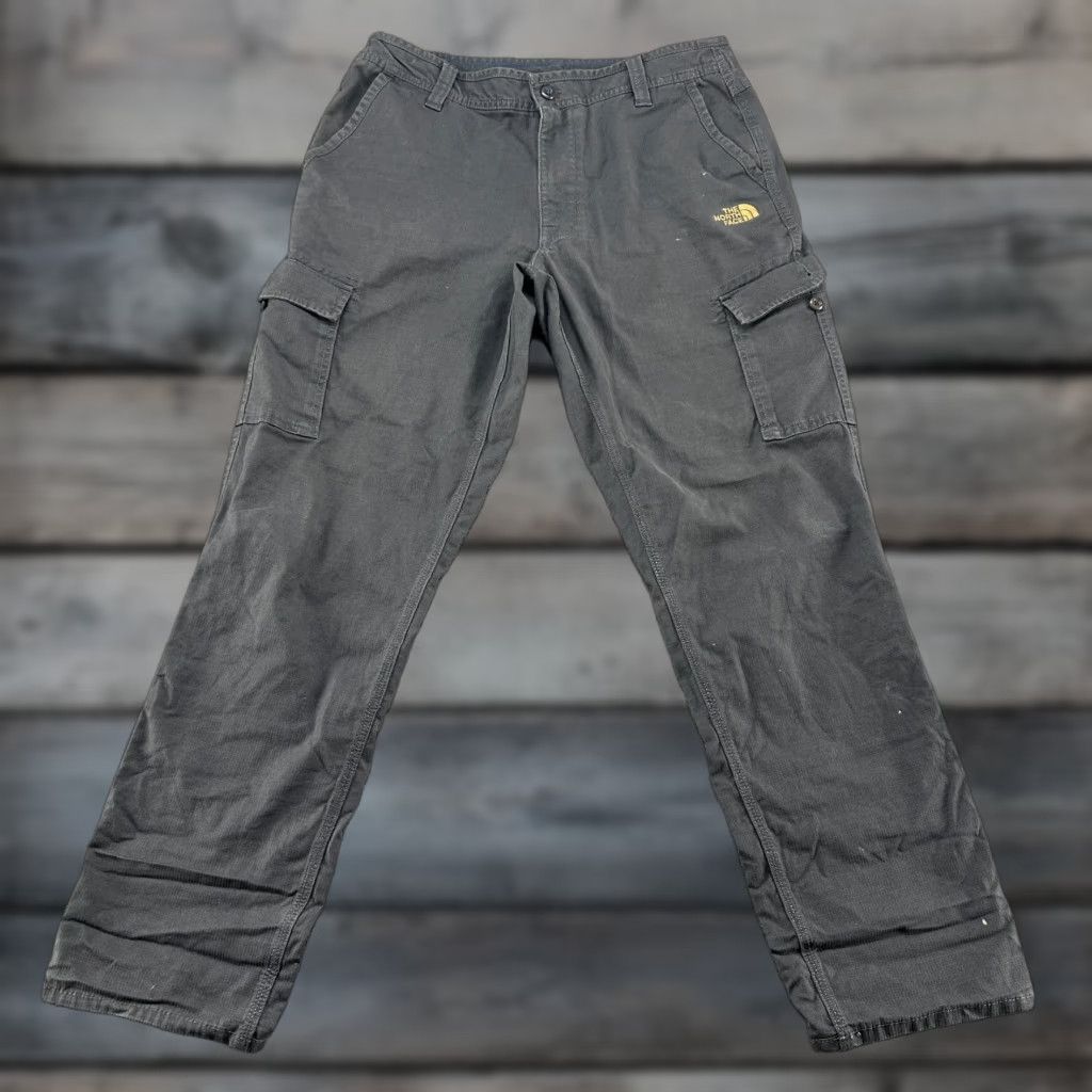 The North Face North Face Pants Mens 34x32 Gray Cotton Ripstop Cargo Pocket Hiking Climbing Regular Inseam 32 Job? Size US 34 / EU 50 - 1 Thumbnail