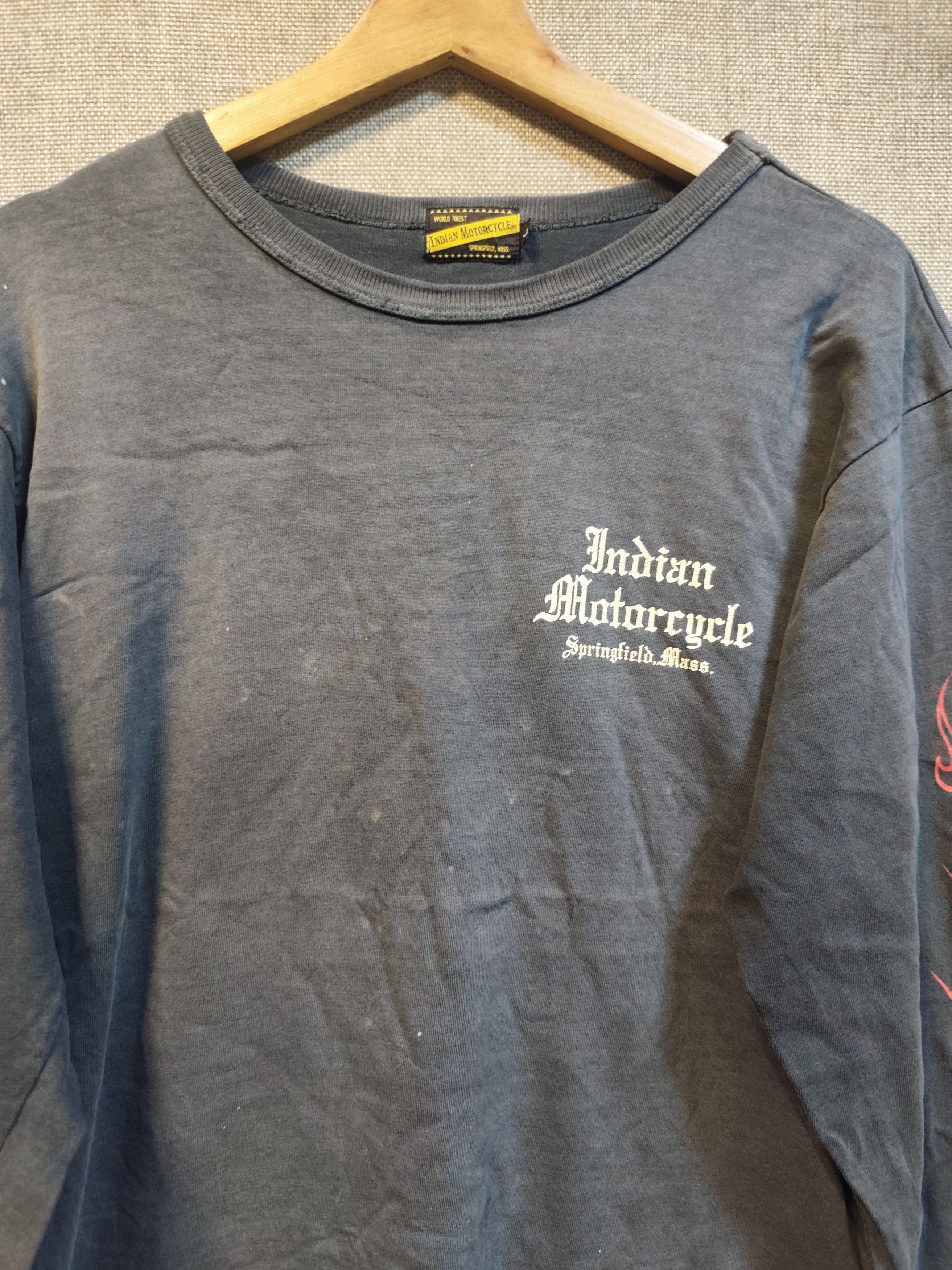 Indian Motorcycle Vintage long Sleeve Indian Motorcycle Never Die Size US M / EU 48-50 / 2 - 8 Thumbnail