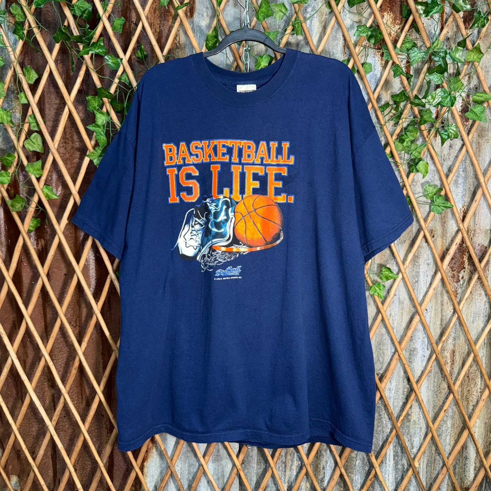 Vintage Vintage Y2K basketball is life sneakers hoop 90s 00s t-shirt Size US XXL / EU 58 / 5 - 1 Thumbnail