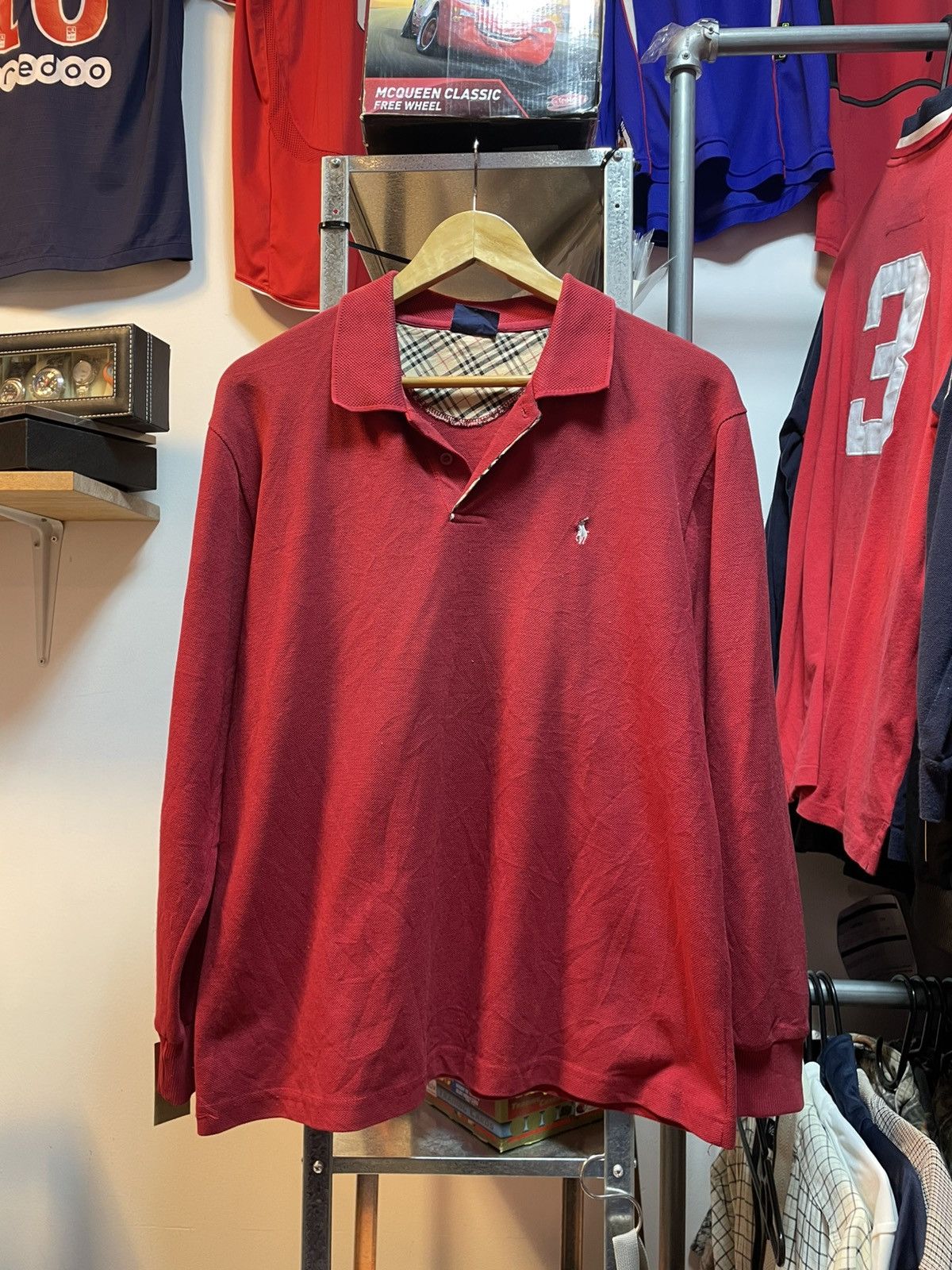 Polo Ralph Lauren Vintage Polo Ralph Lauren Long Sleeves Polo Shirt Size US XL / EU 56 / 4 - 1 Thumbnail