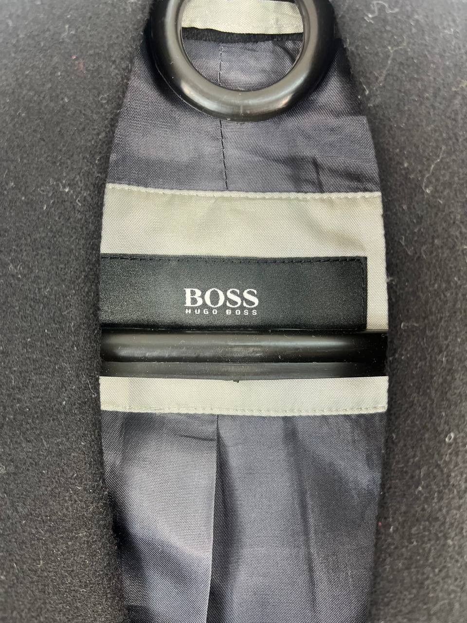Hugo Boss HUGO BOSS Men’s Black Wool Overcoat Classic Coat Size EU50 Size US L / EU 52-54 / 3 - 2 Thumbnail