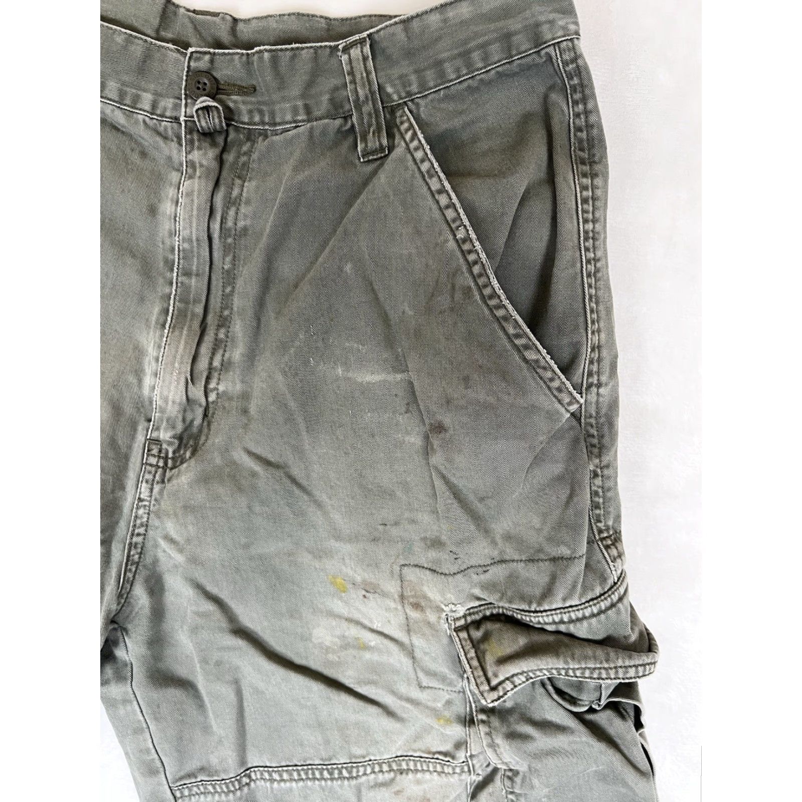 Sideout VINTAGE Sideout Cargo Shorts Men 32 Green Grunge 90s Beach CARGO Shortss Size US 32 / EU 48 - 4 Thumbnail