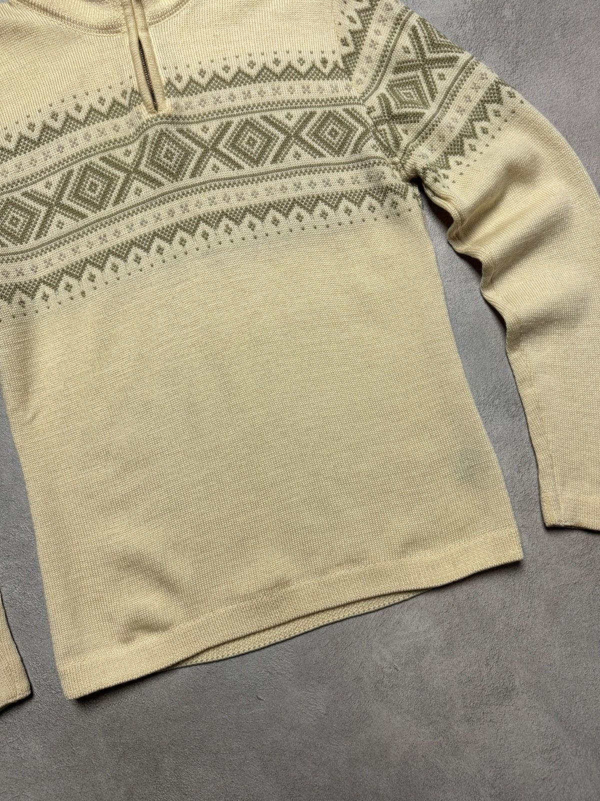 Dale Of Norway Dale Of Norway 1/4 Zip Wool Knit Sweater Geometrical Pattern Size M / US 6-8 / IT 42-44 - 4 Thumbnail