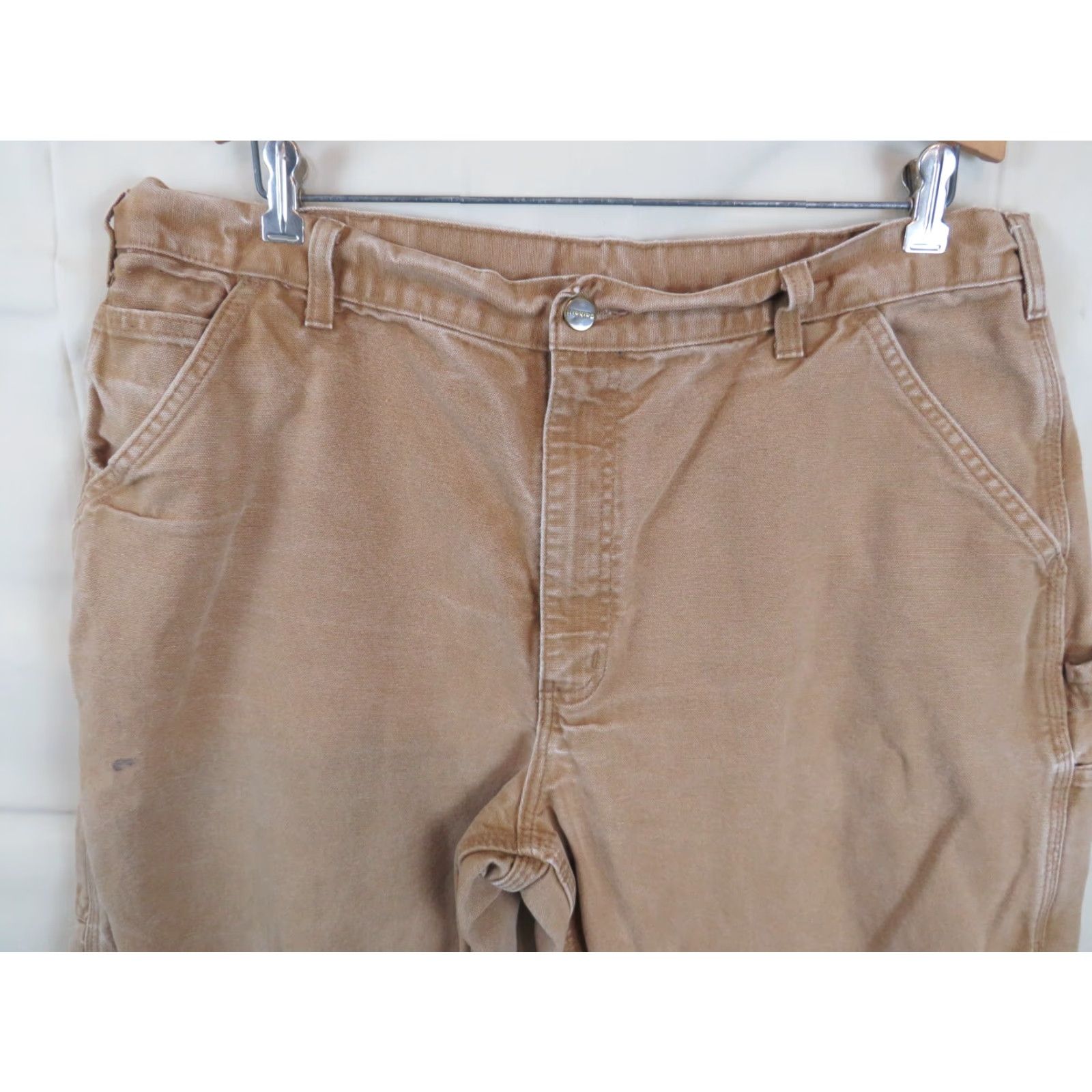Carhartt Carhartt Jeans Mens Relaxed Dungaree 38x32 Brown Cargo Pants Tapered Modern Workwear 38 Second Hand Mens Size US 38 / EU 54 - 4 Thumbnail