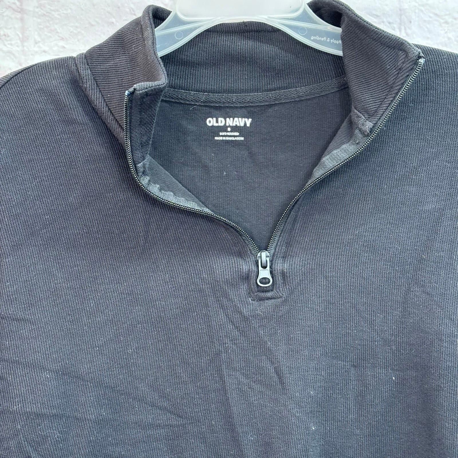 Old Navy Old Navy Black Half-Zip Pullover Mens Small Size US S / EU 44-46 / 1 - 2 Thumbnail