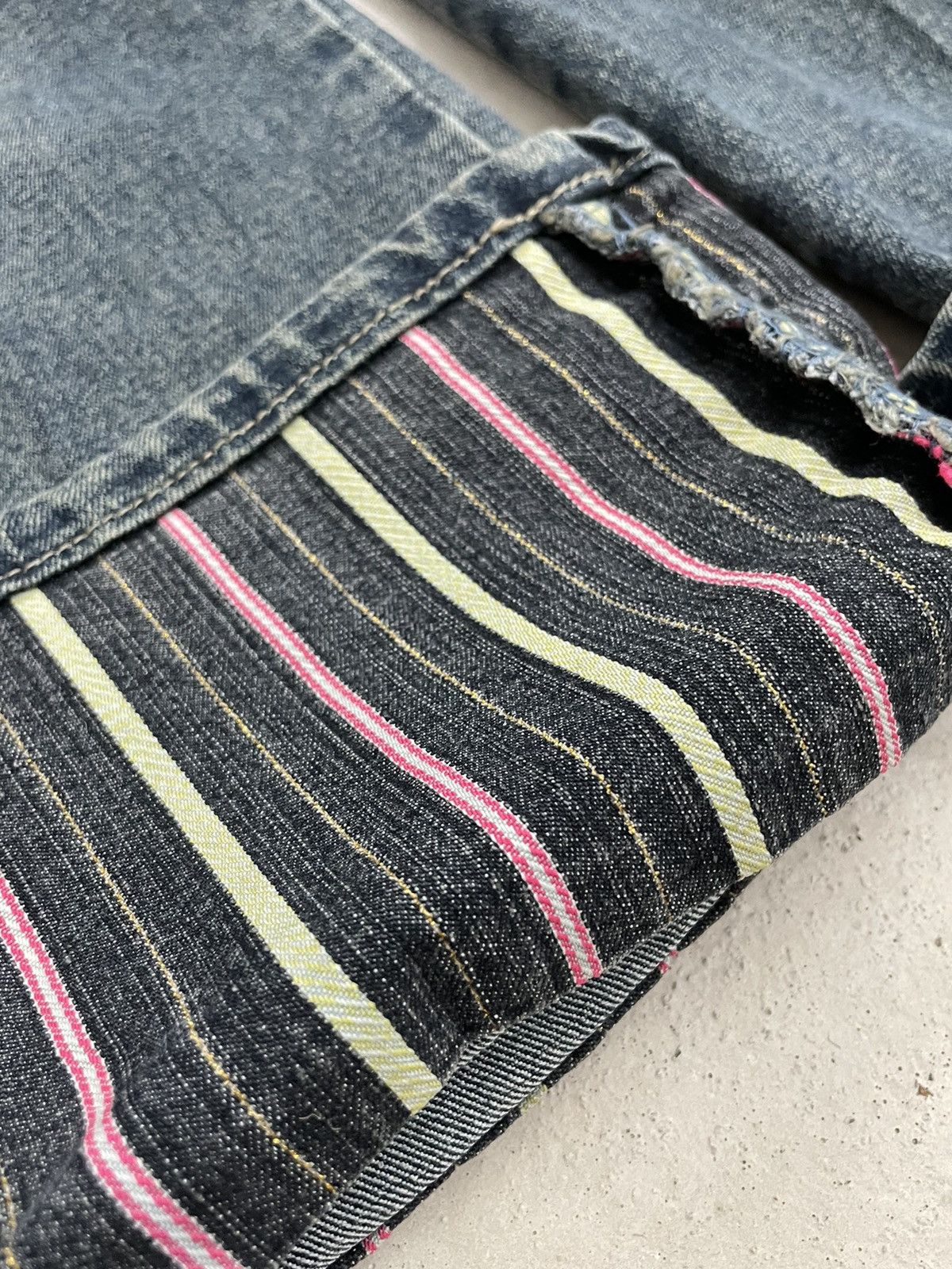 Hysteric Glamour × Japanese Brand Mekeyla Old Vintage Japanese Design 2 Length Seam Pants Size US 26 / EU 42 - 10 Thumbnail