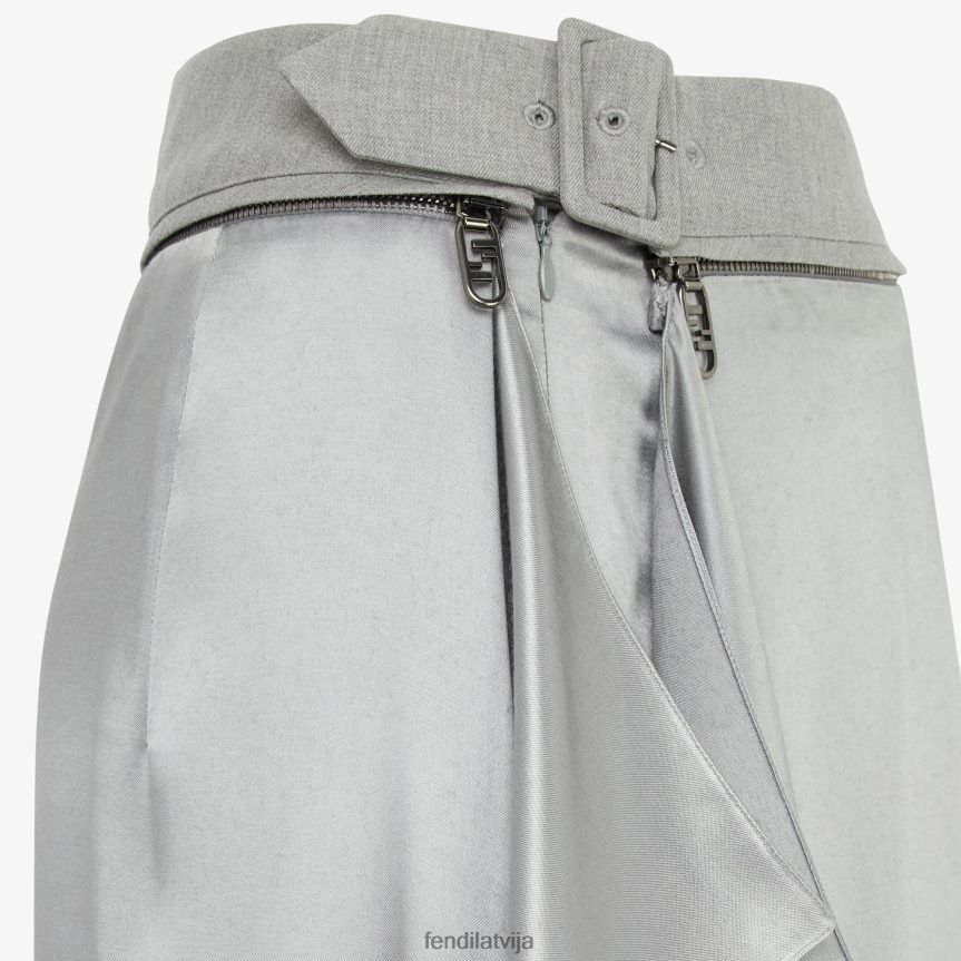 Fendi o1loc1c0824 Skirt in Grey Size 30" / US 8 / IT 44 - 3 Thumbnail