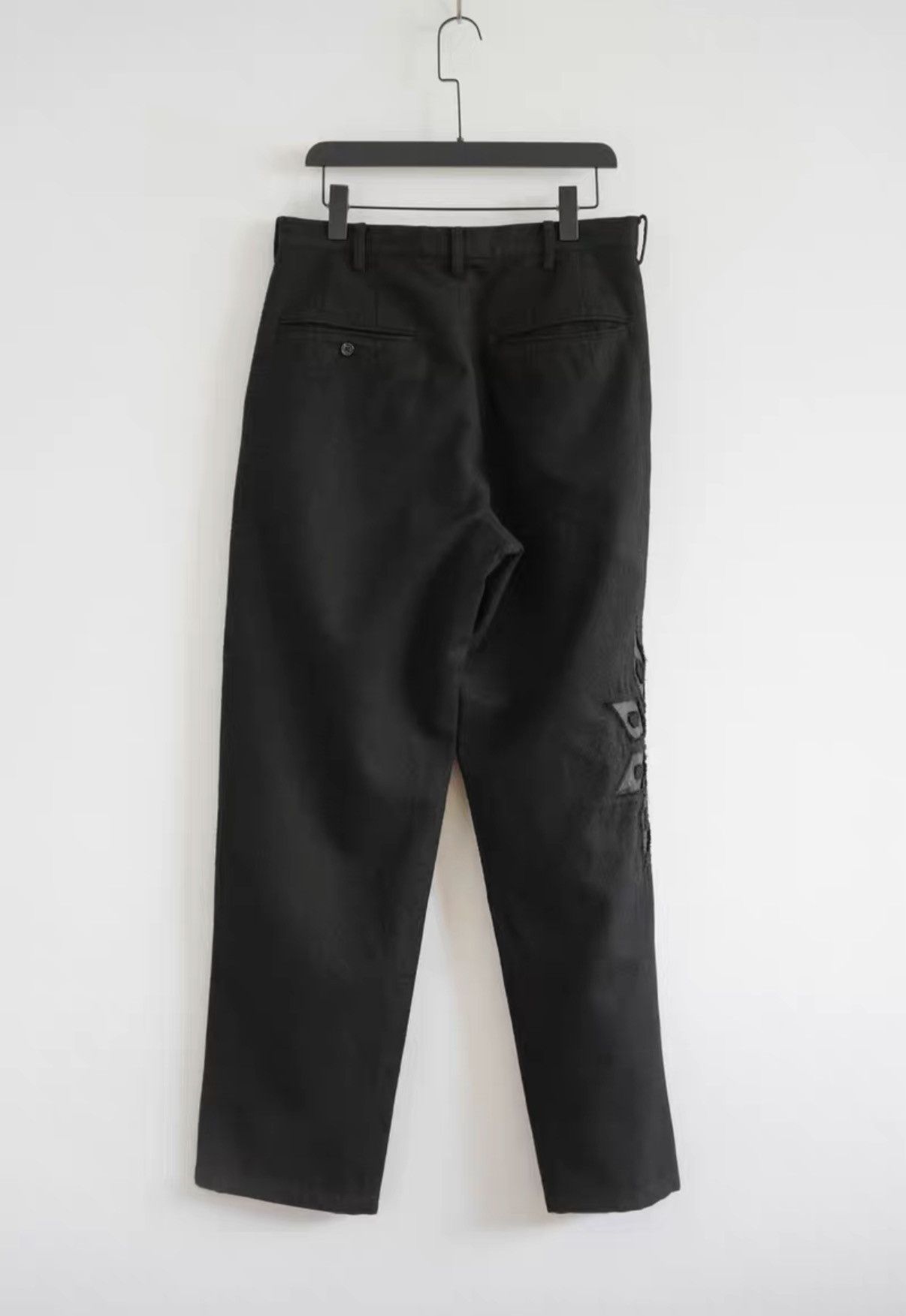 Yohji Yamamoto Yohji Yamamoto 03AW Leather Flower Pants K4 Size US 34 / EU 50 - 2 Thumbnail