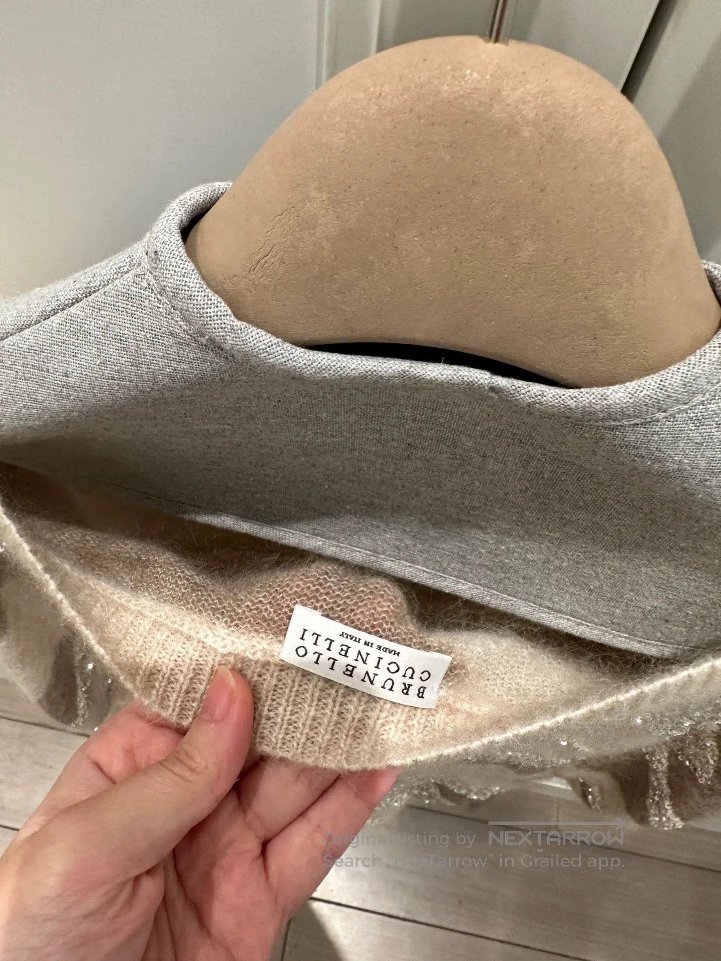 Balenciaga beige sparkling vest by Brunello Cucinelli. Size US S / EU 44-46 / 1 - 7 Thumbnail