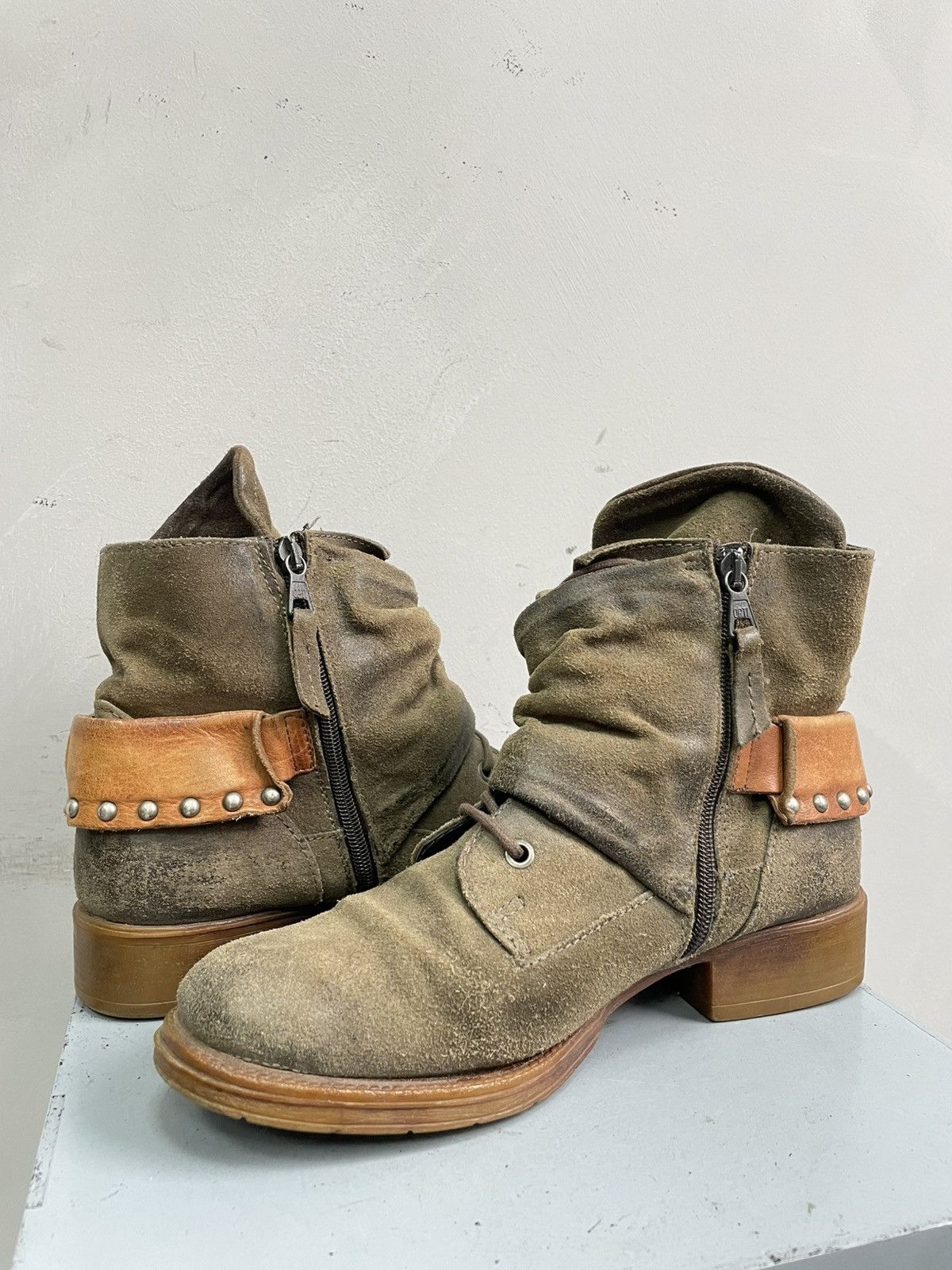 A.S.98 A.S. 98 style leather avant garde boots suede tornado mart Size US 7.5 / EU 40-41 - 11 Thumbnail
