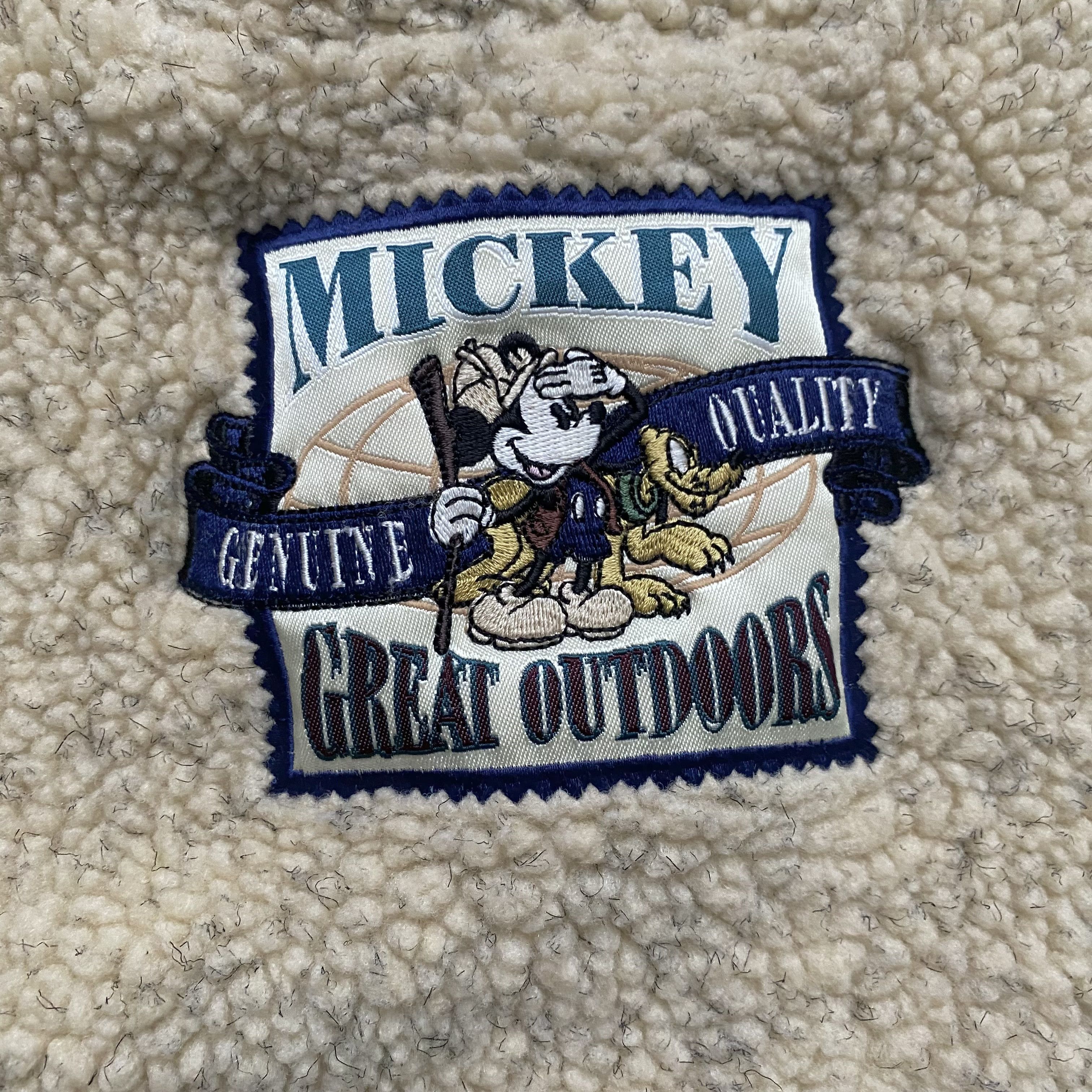 Disney 1990s Vintage Mickey Mouse fleece Boxy sweatshirt Zip Teddy Size US L / EU 52-54 / 3 - 5 Thumbnail